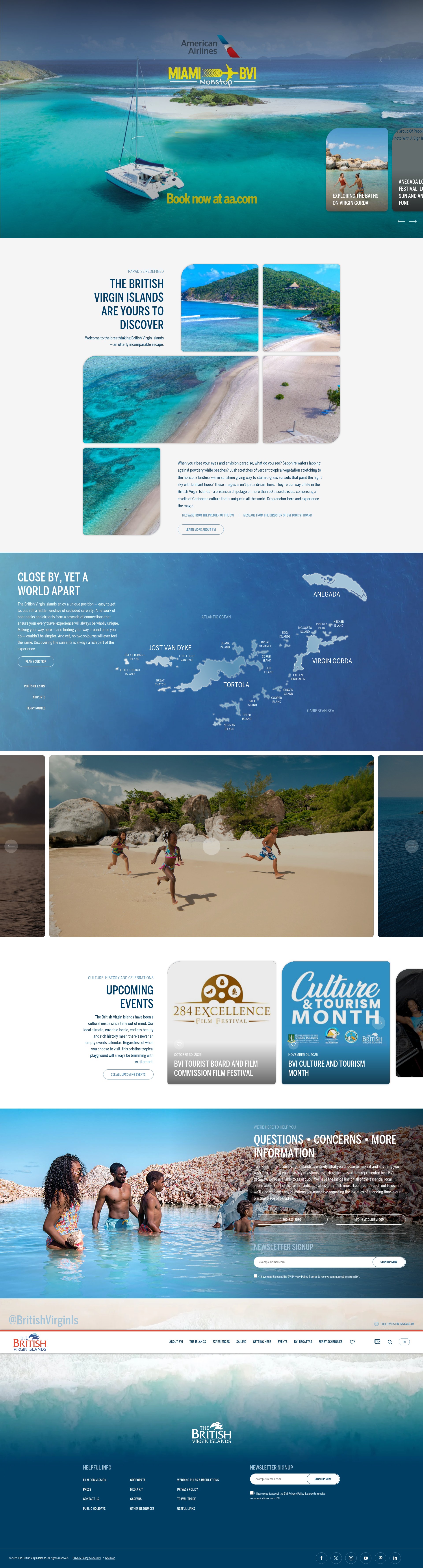 Screenshot of bvitourism.com