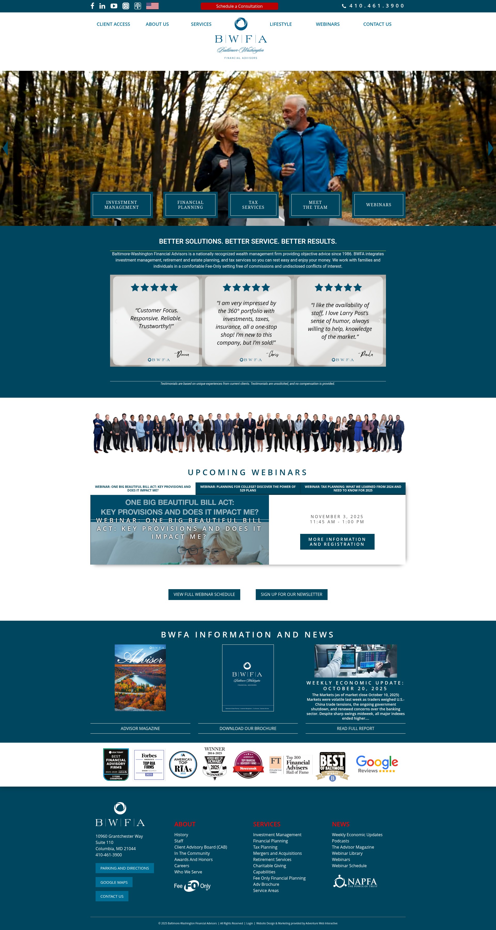 Screenshot of bwfa.com