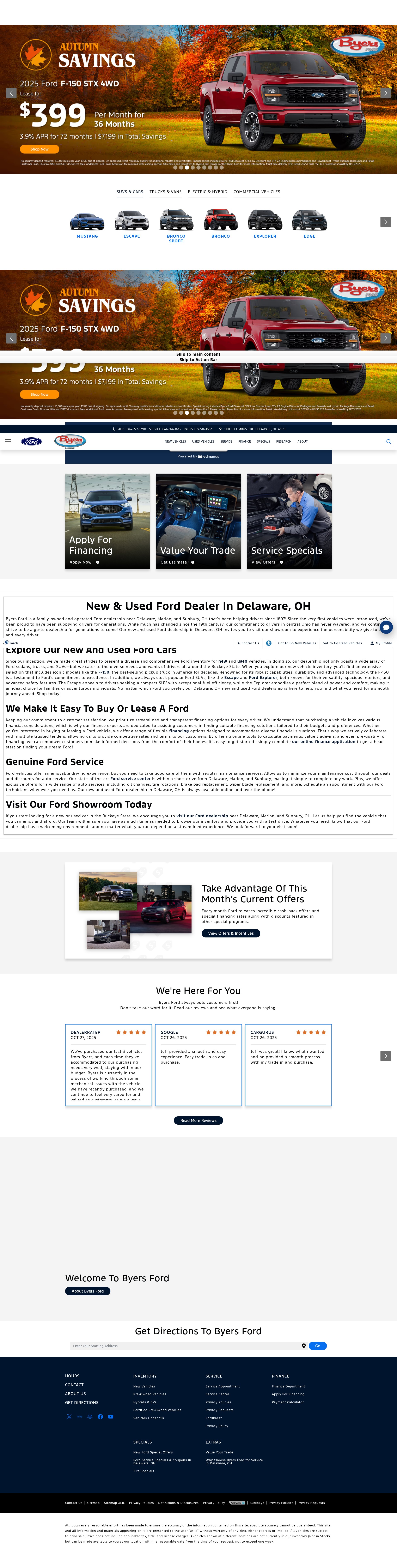 Screenshot of byersford.com