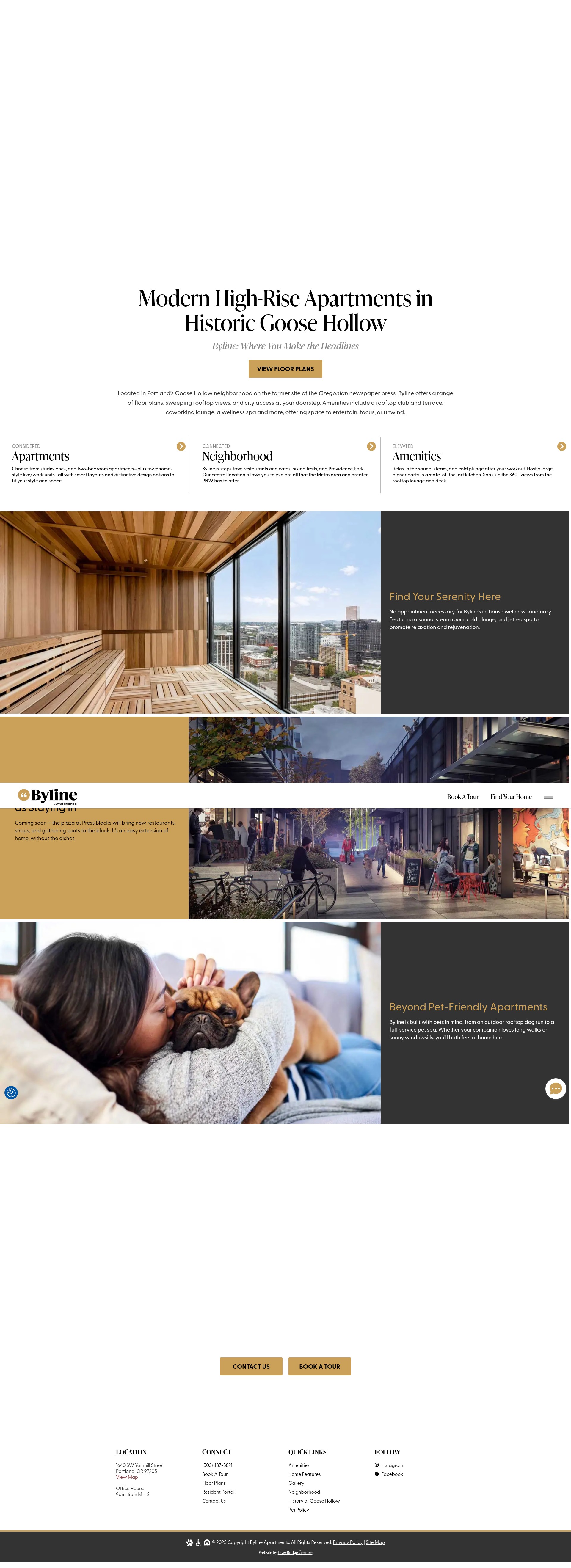 Screenshot of bylineapts.com