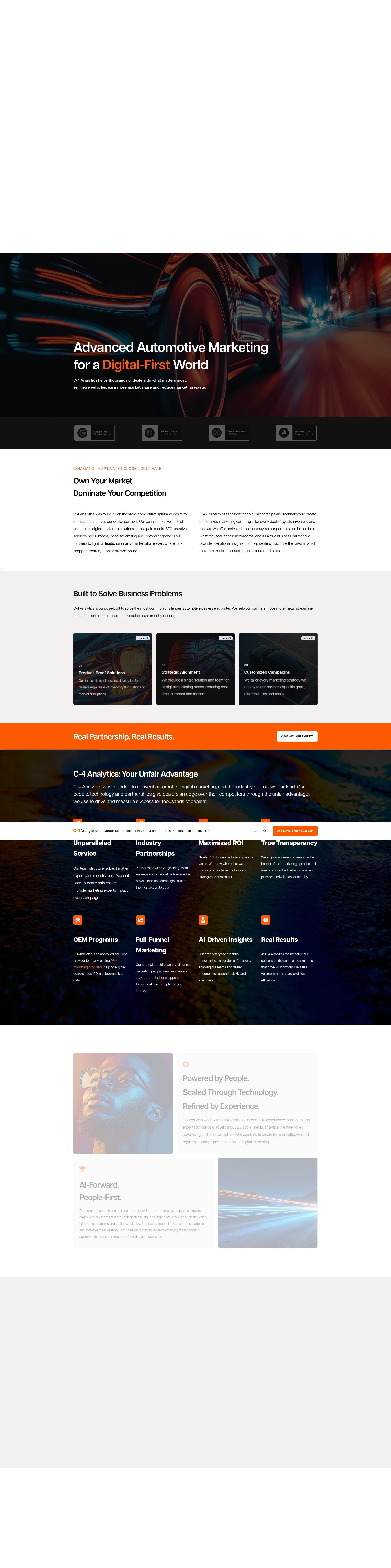 Screenshot of c-4analytics.com