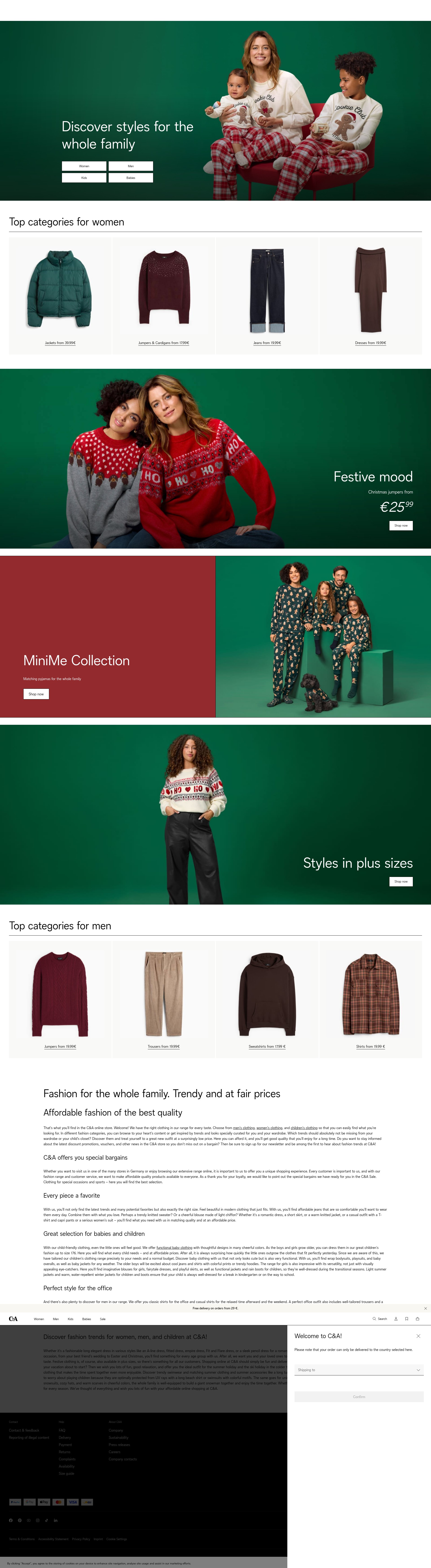 Screenshot of c-and-a.com