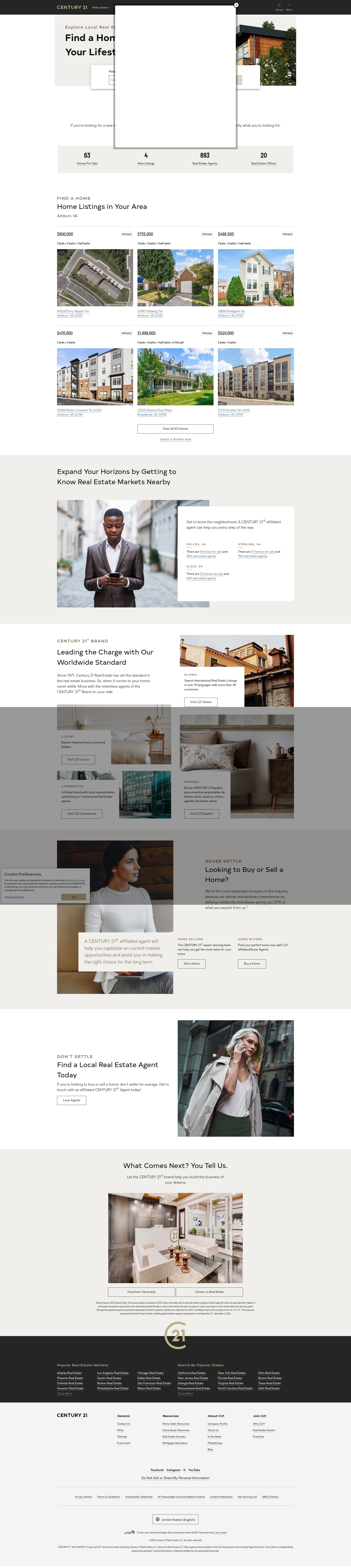 Screenshot of c21.com