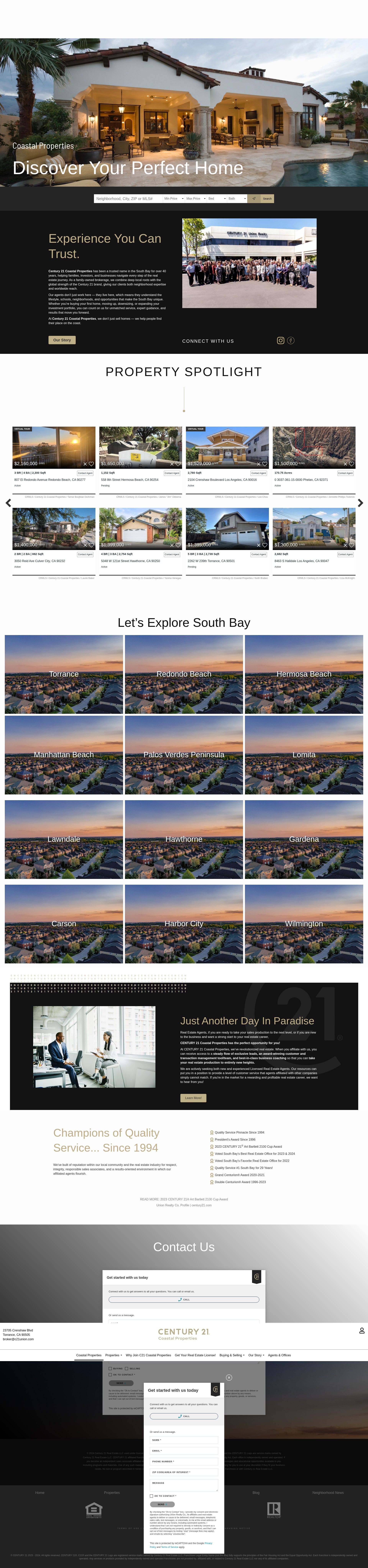 Screenshot of c21southbay.com