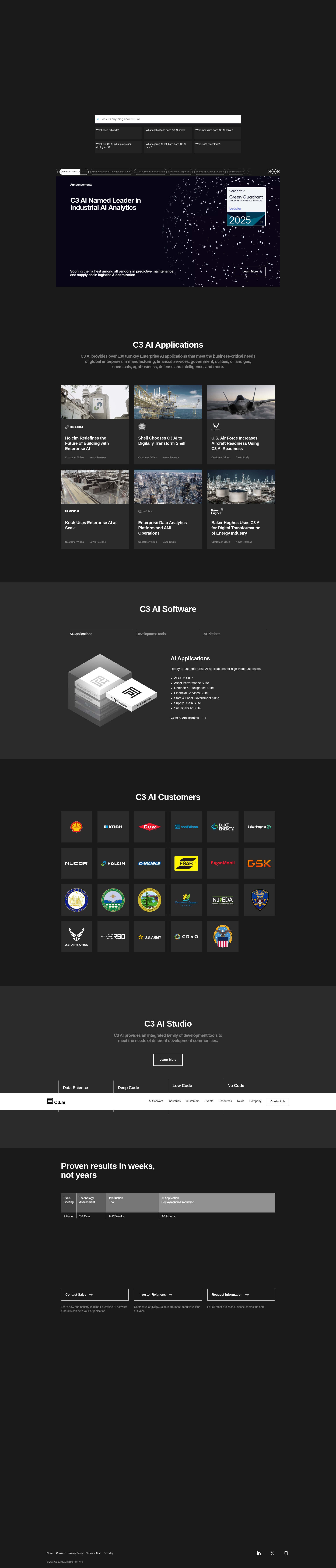 Screenshot of c3.ai