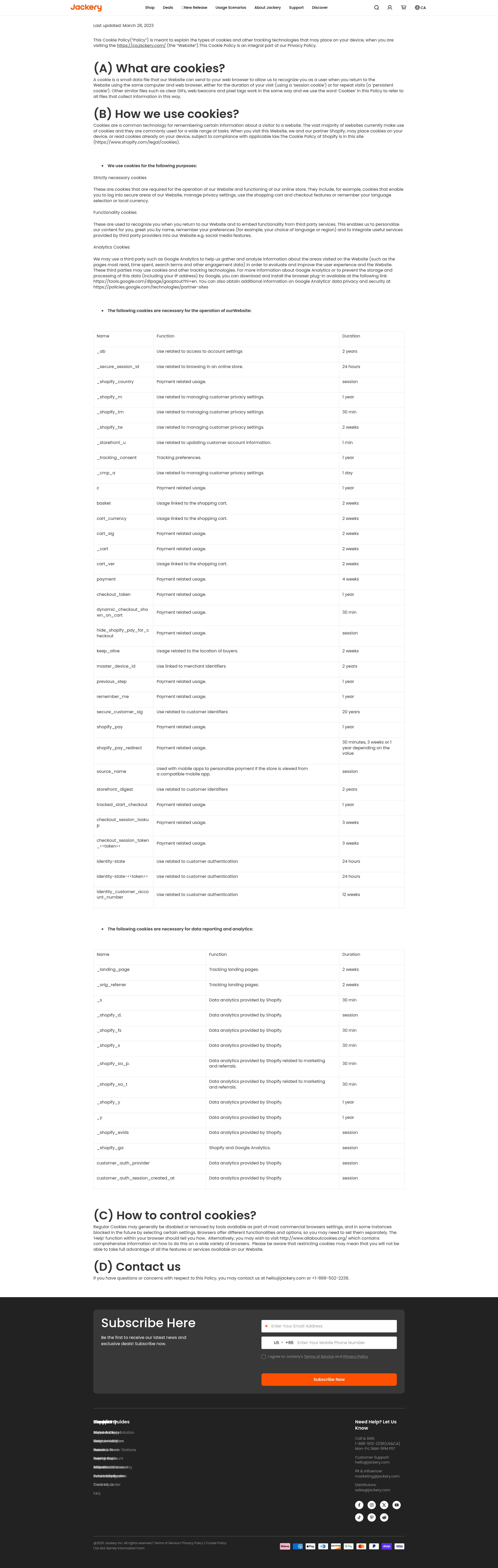 Screenshot of ca.jackery.com