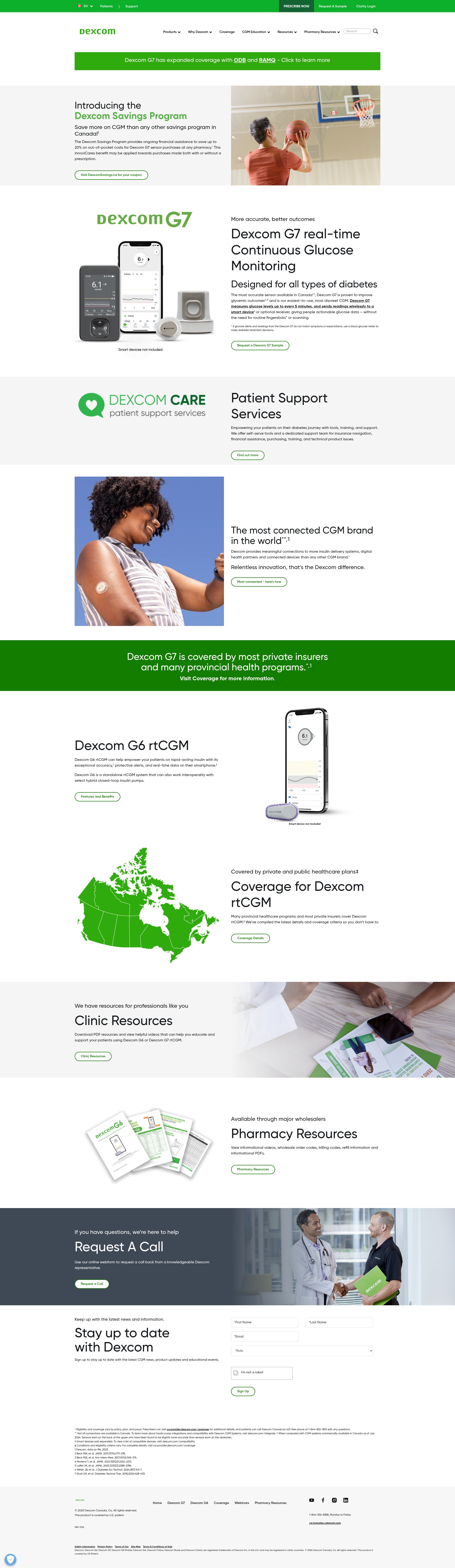 Screenshot of ca.provider.dexcom.com