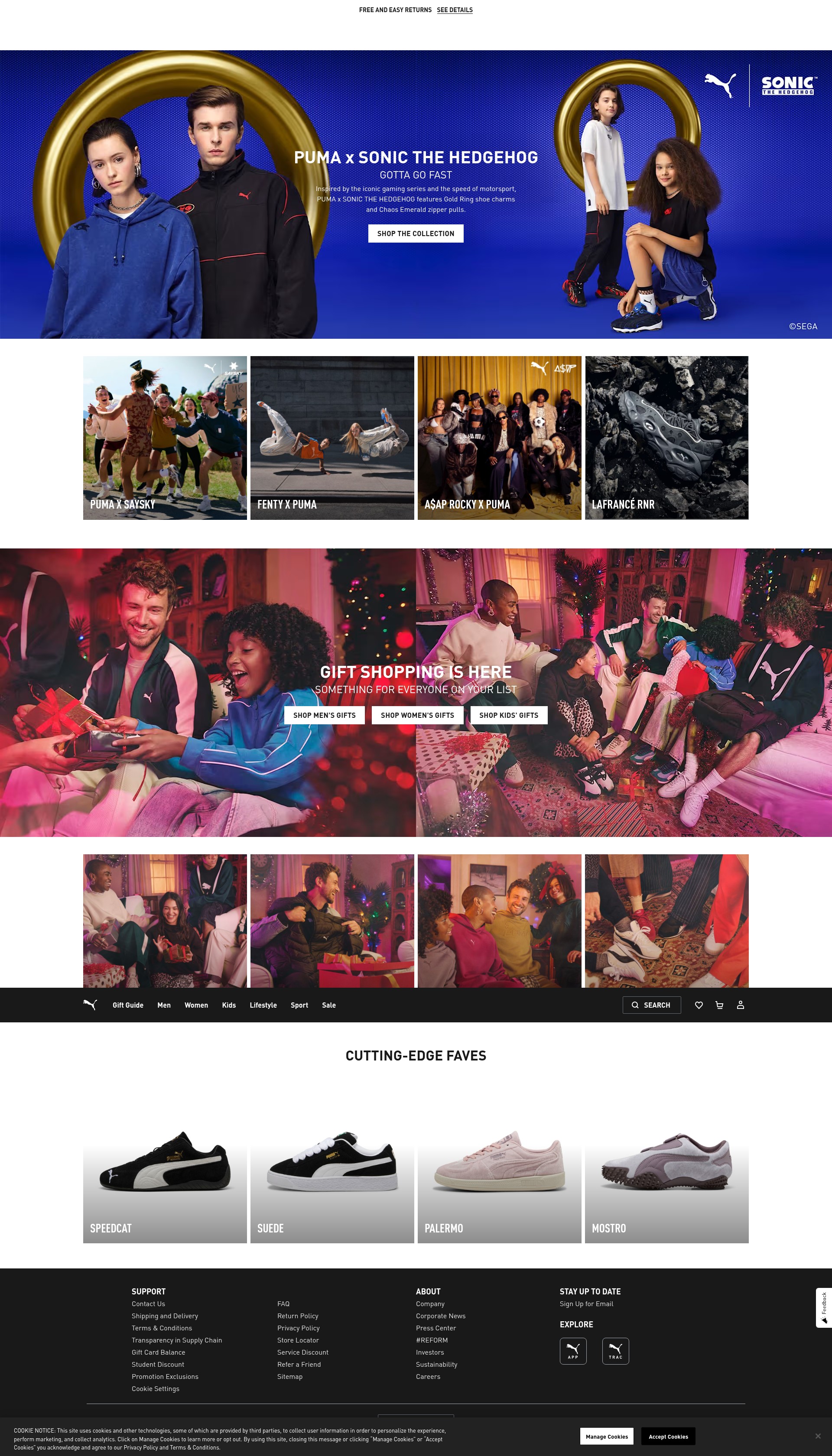 Screenshot of ca.puma.com
