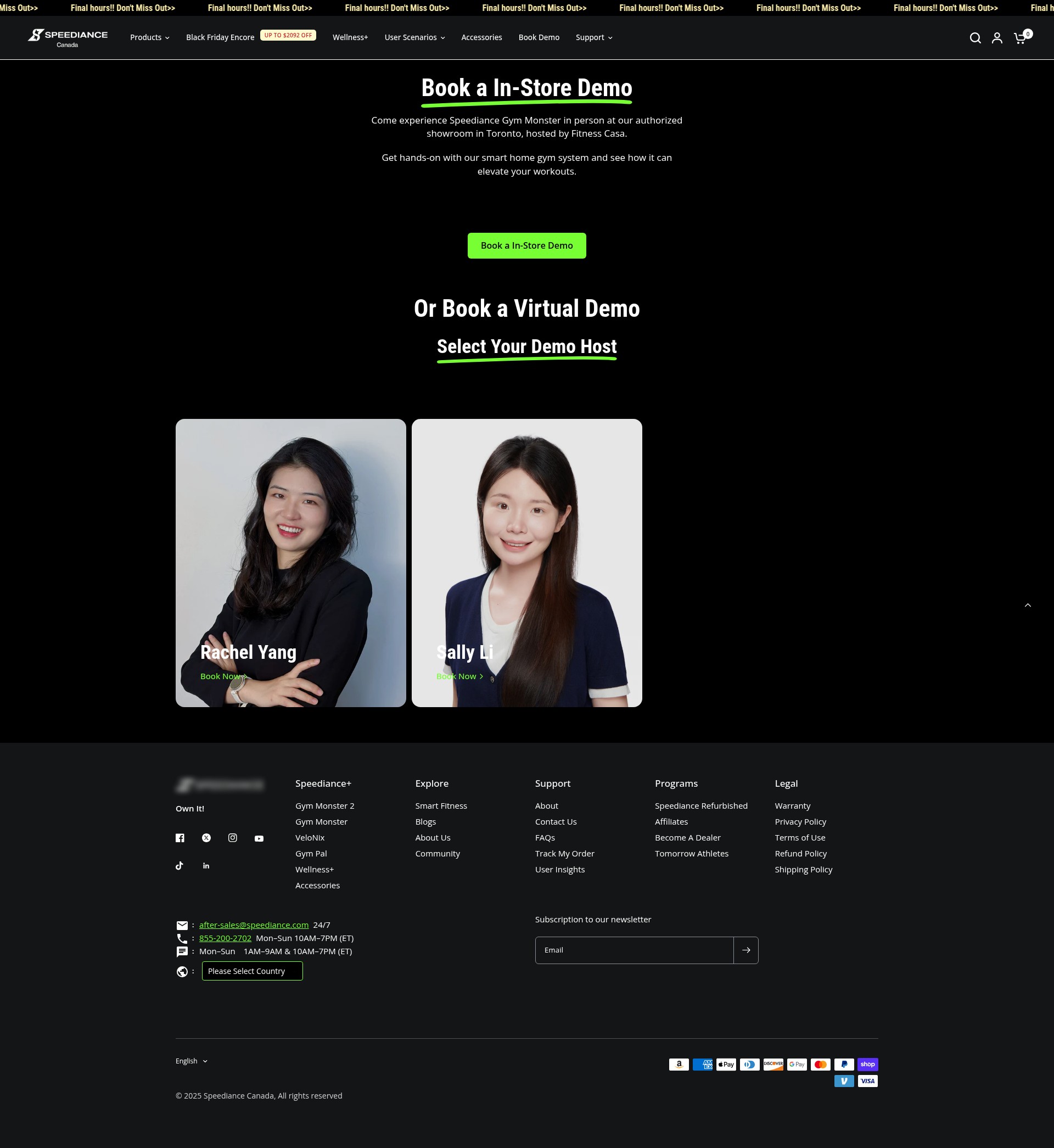 Screenshot of ca.speediance.com