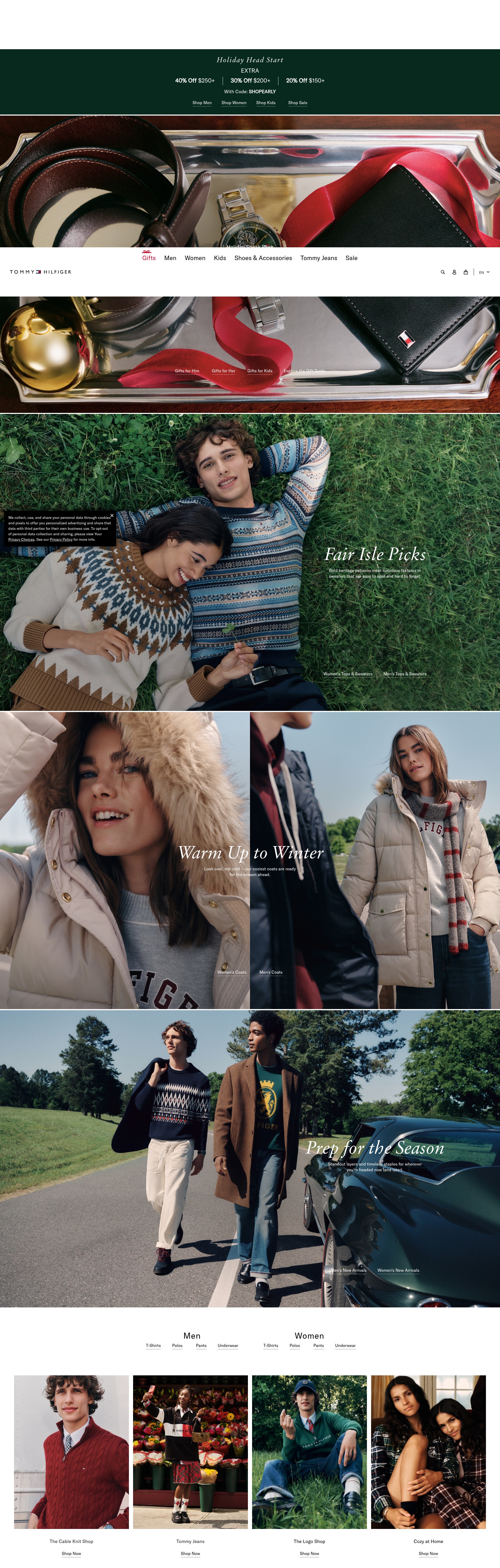 Screenshot of ca.tommy.com