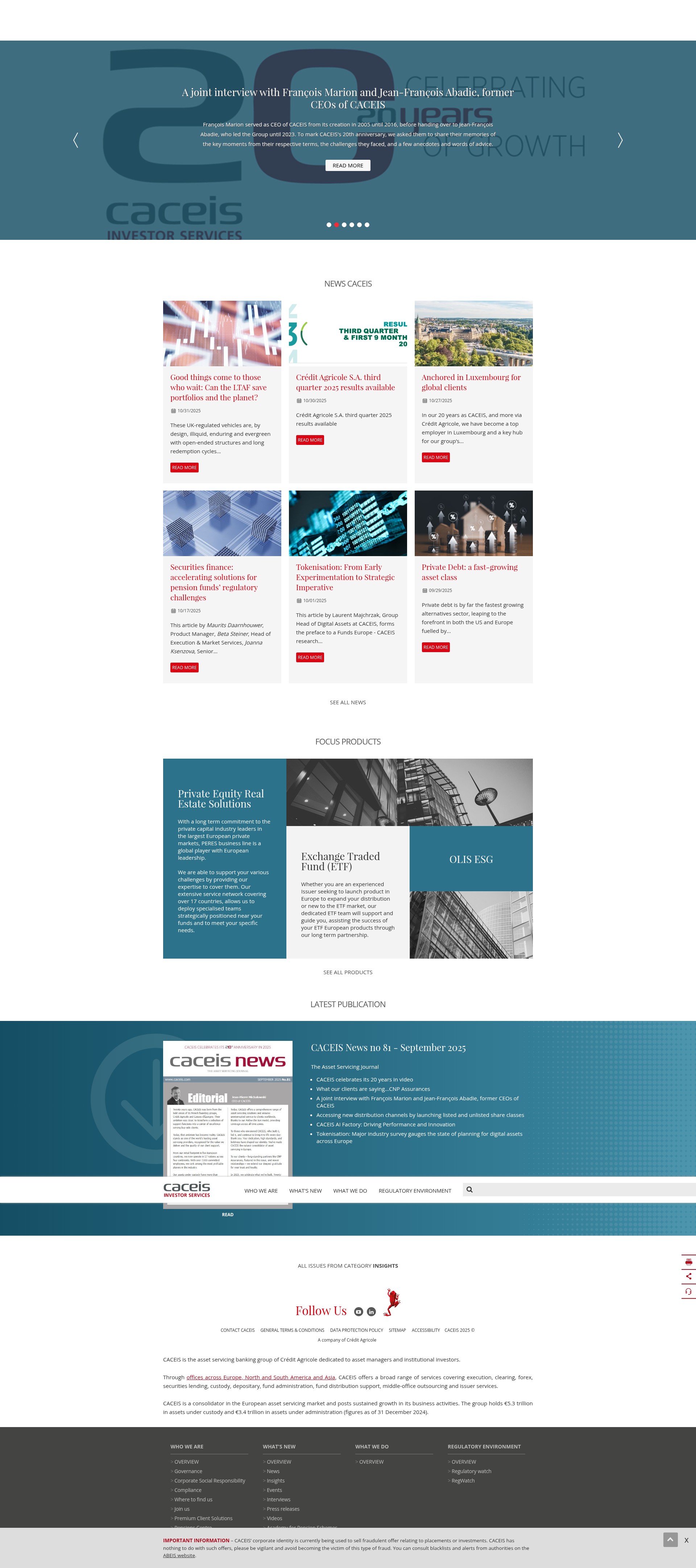 Screenshot of caceis.com