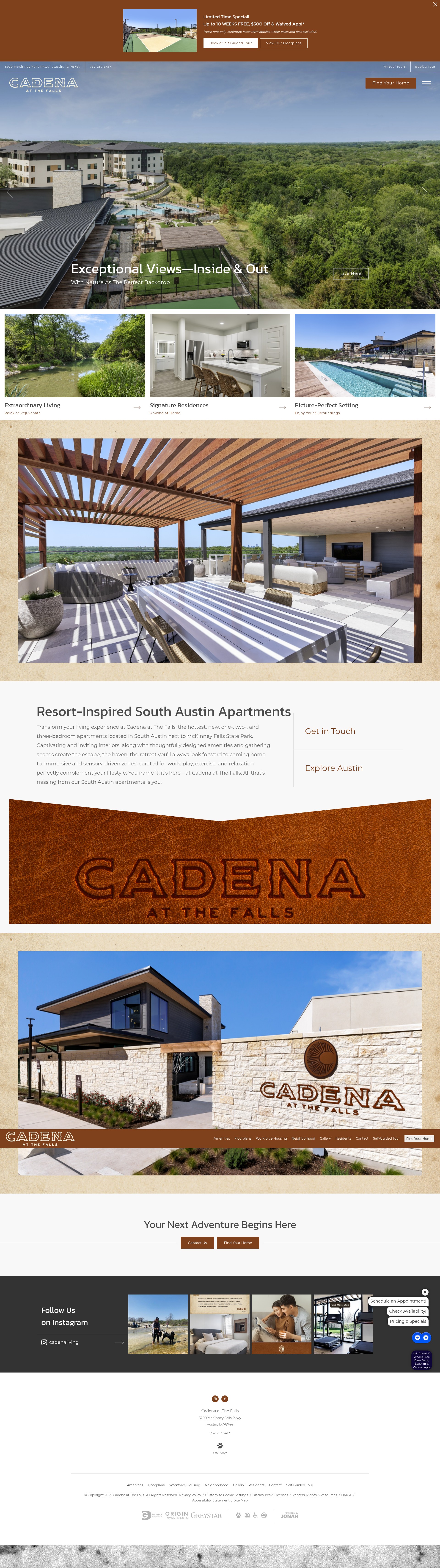 Screenshot of cadenaliving.com