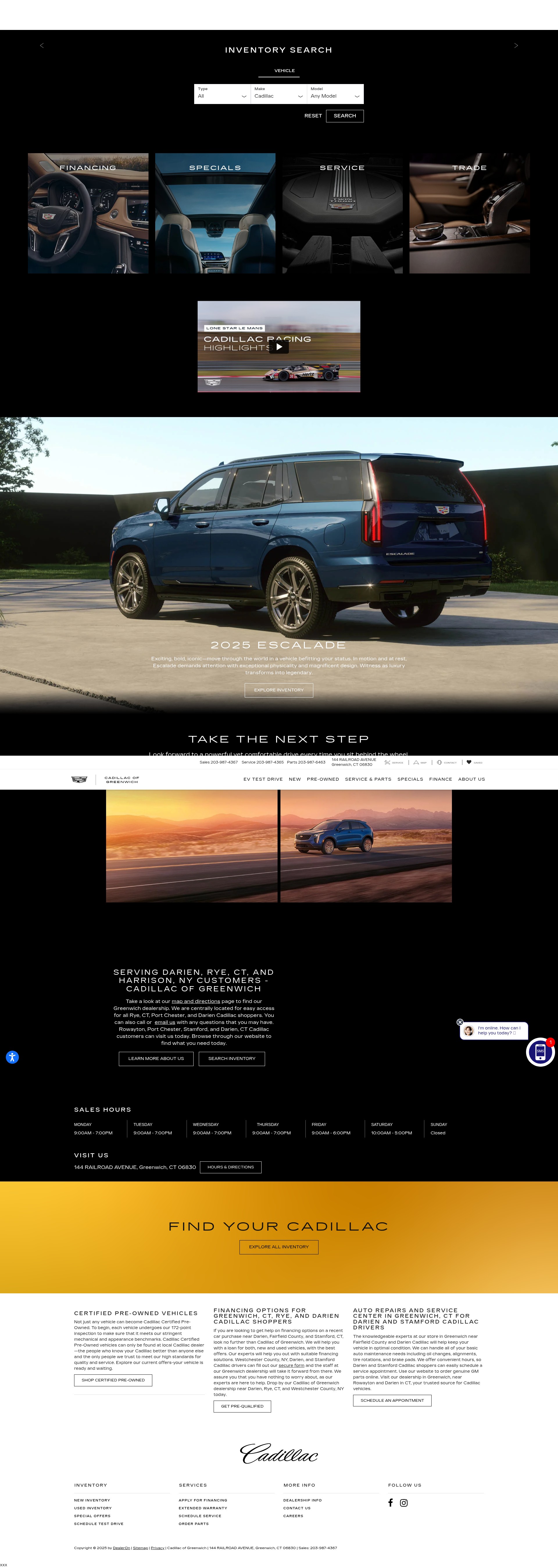 Screenshot of cadillacofgreenwich.com