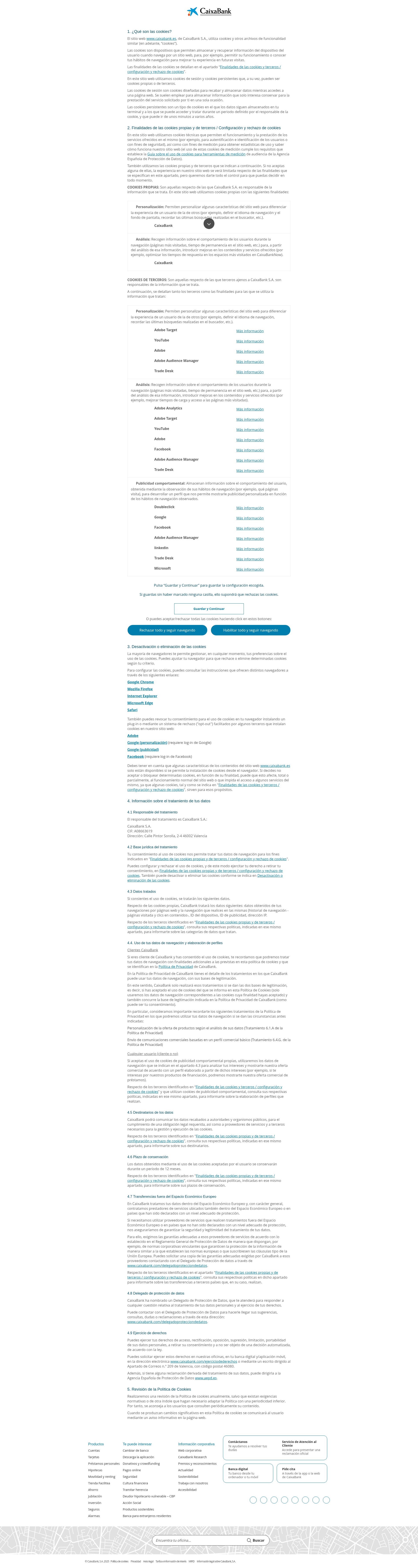 Screenshot of caixabank.es
