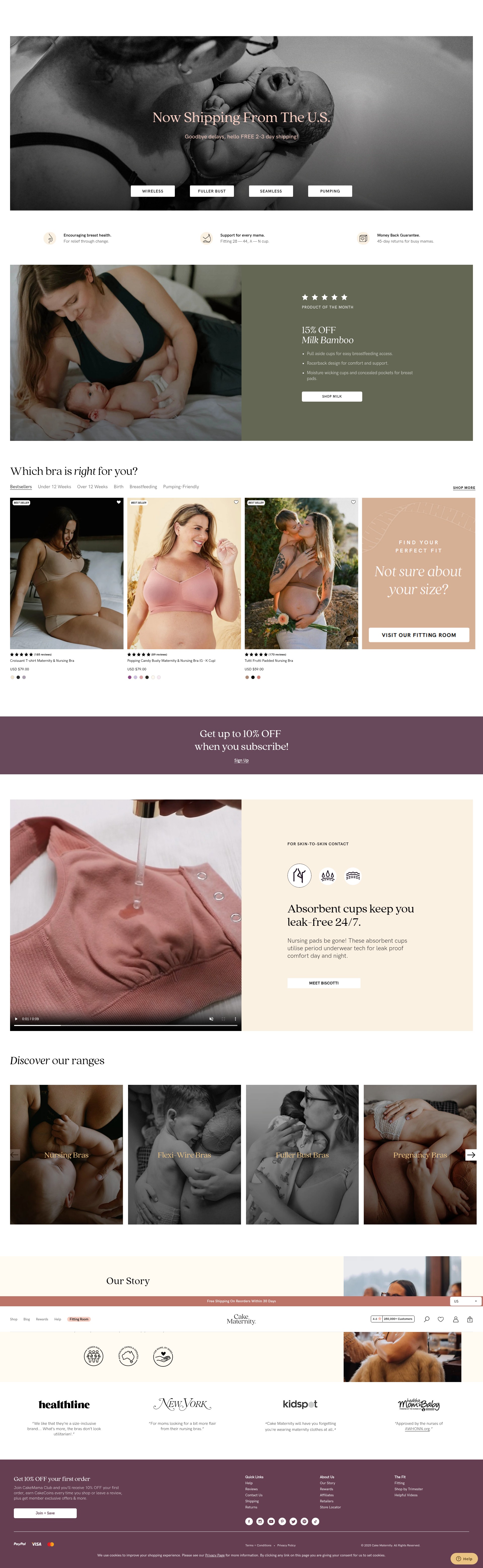 Screenshot of cakematernity.com