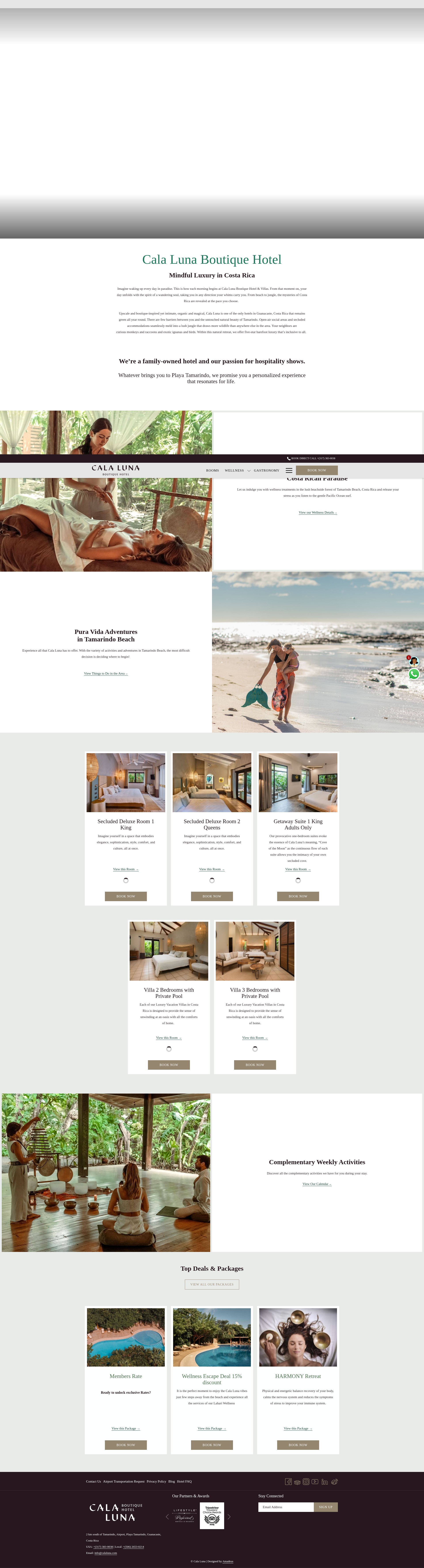 Screenshot of calaluna.com