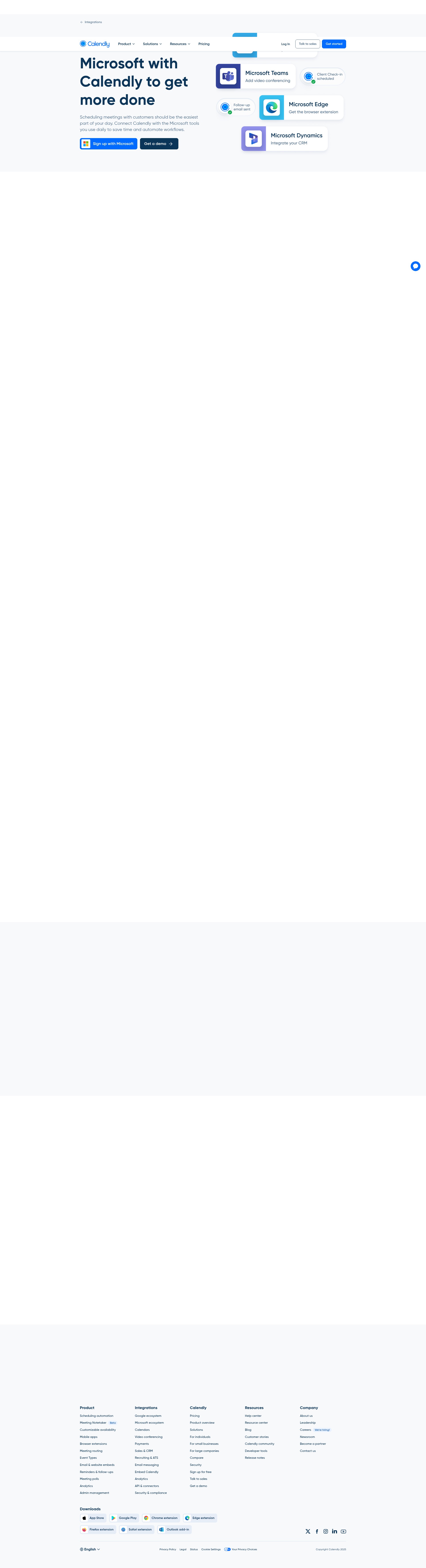Screenshot of calendly.com