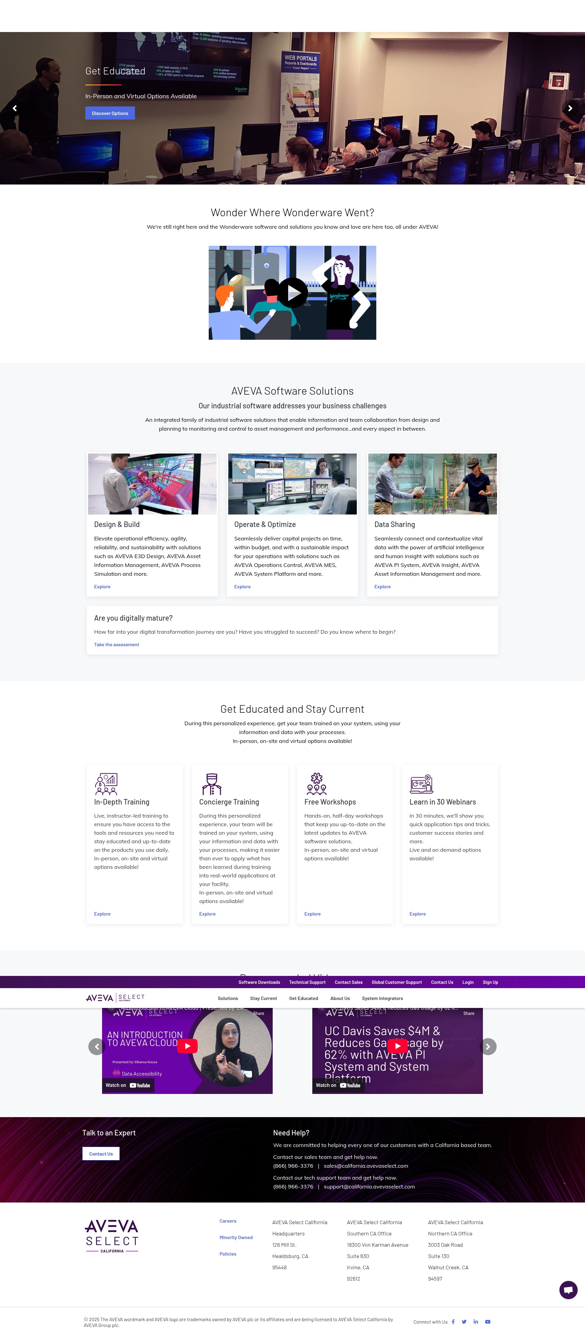 Screenshot of california.avevaselect.com