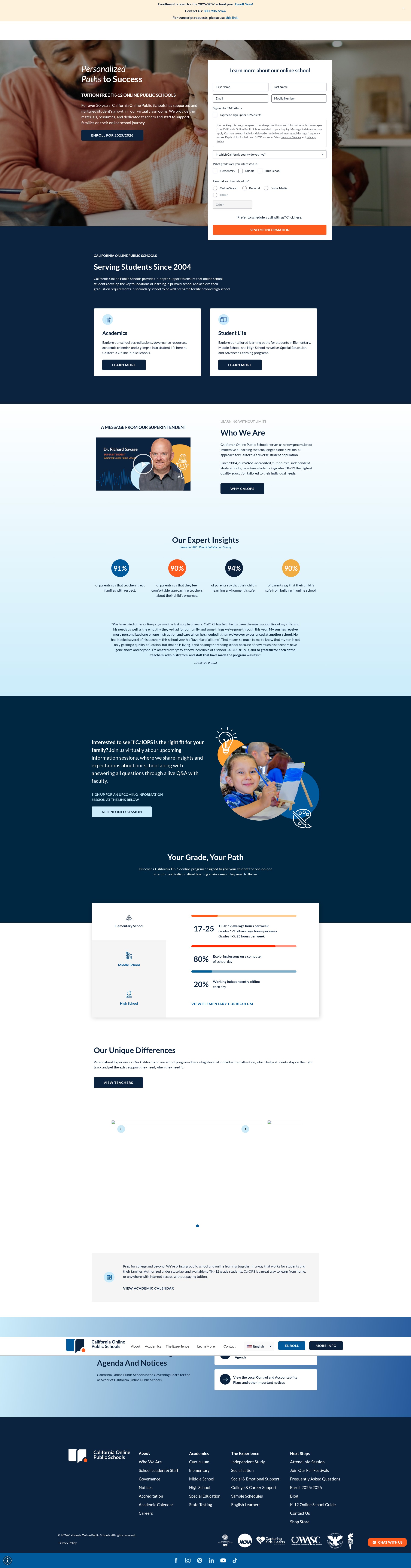 Screenshot of californiaops.org