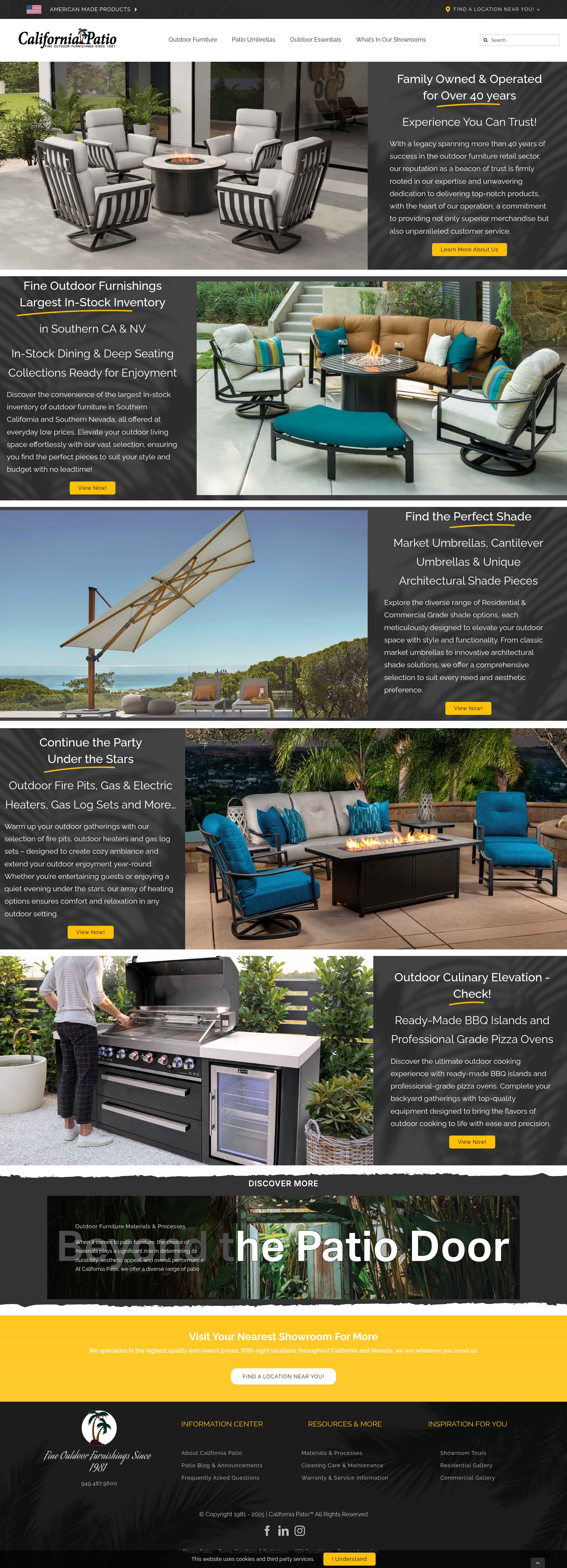 Screenshot of californiapatio.com