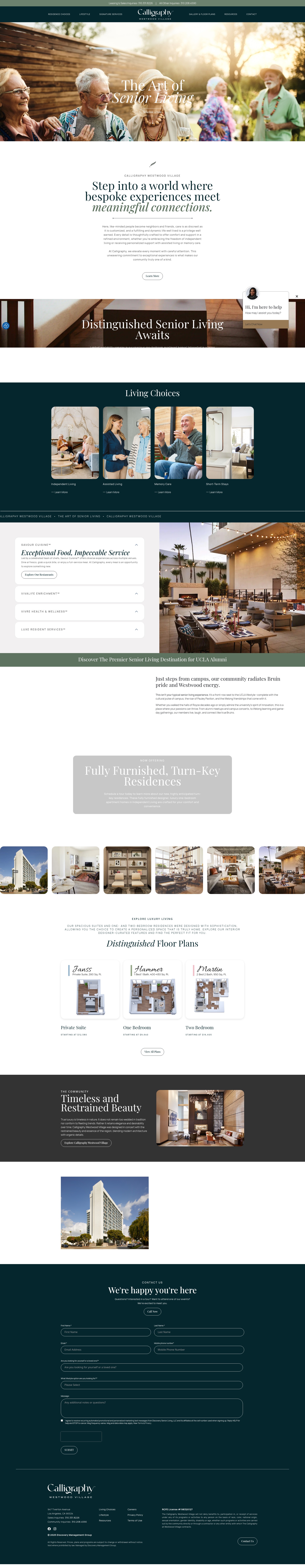 Screenshot of calligraphywestwoodvillage.com