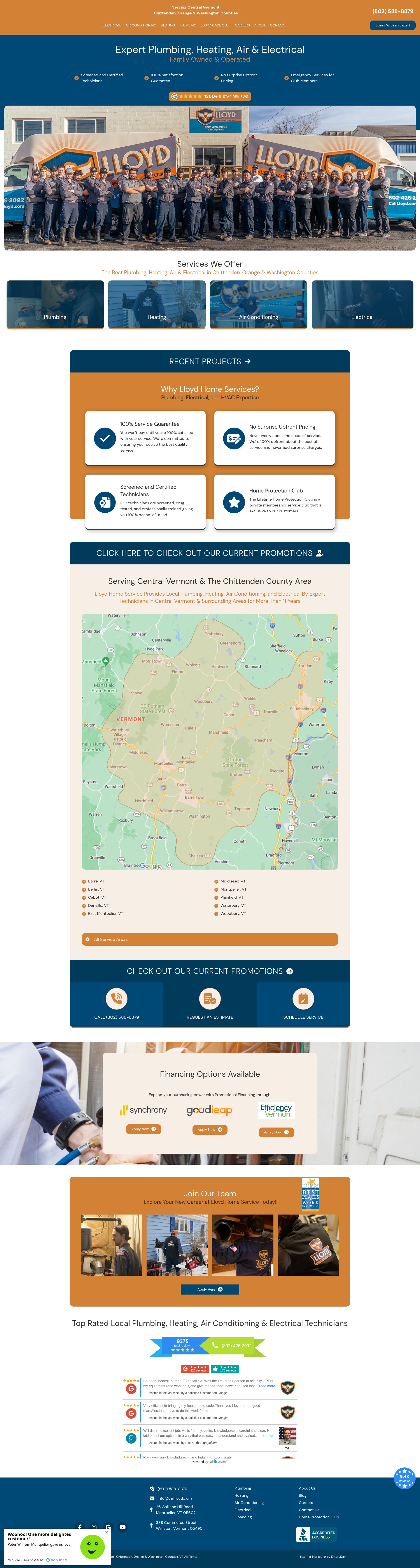Screenshot of calllloyd.com