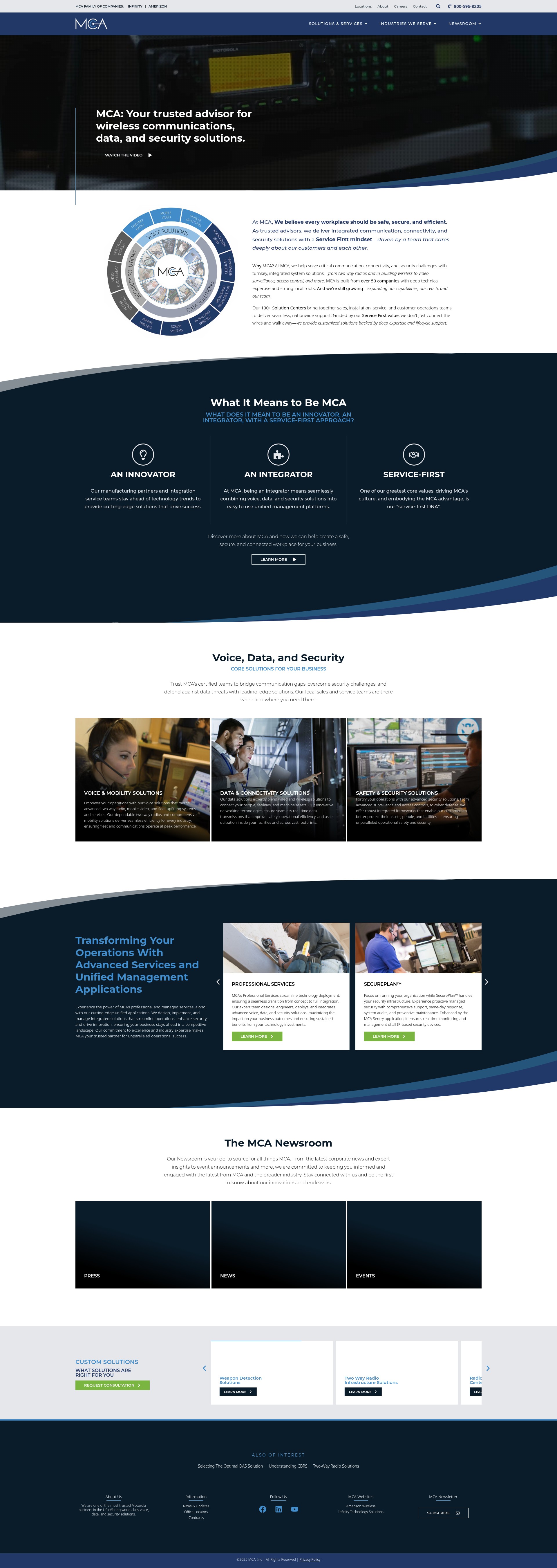 Screenshot of callmc.com