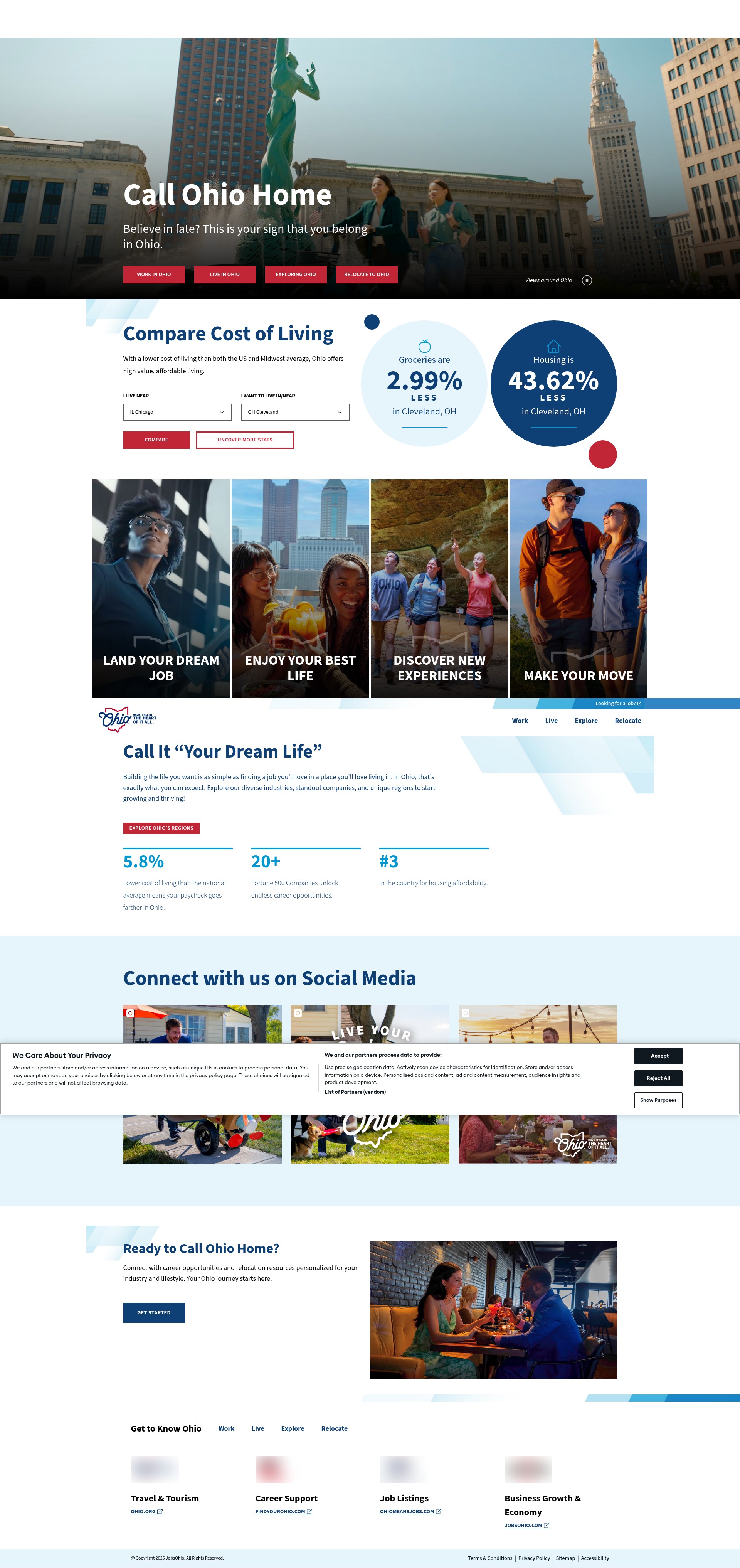 Screenshot of callohiohome.com