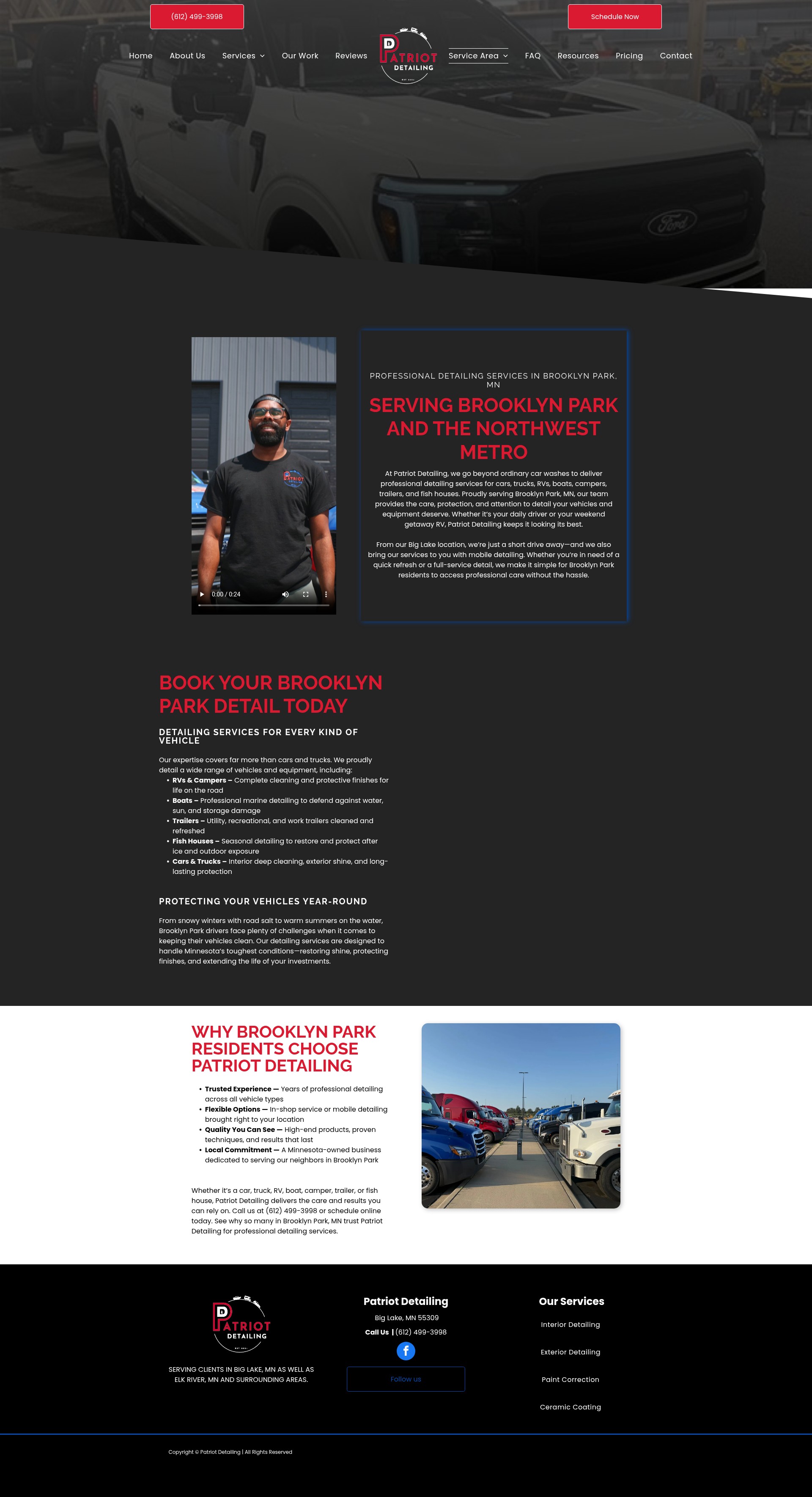 Screenshot of callpatriotdetailing.com