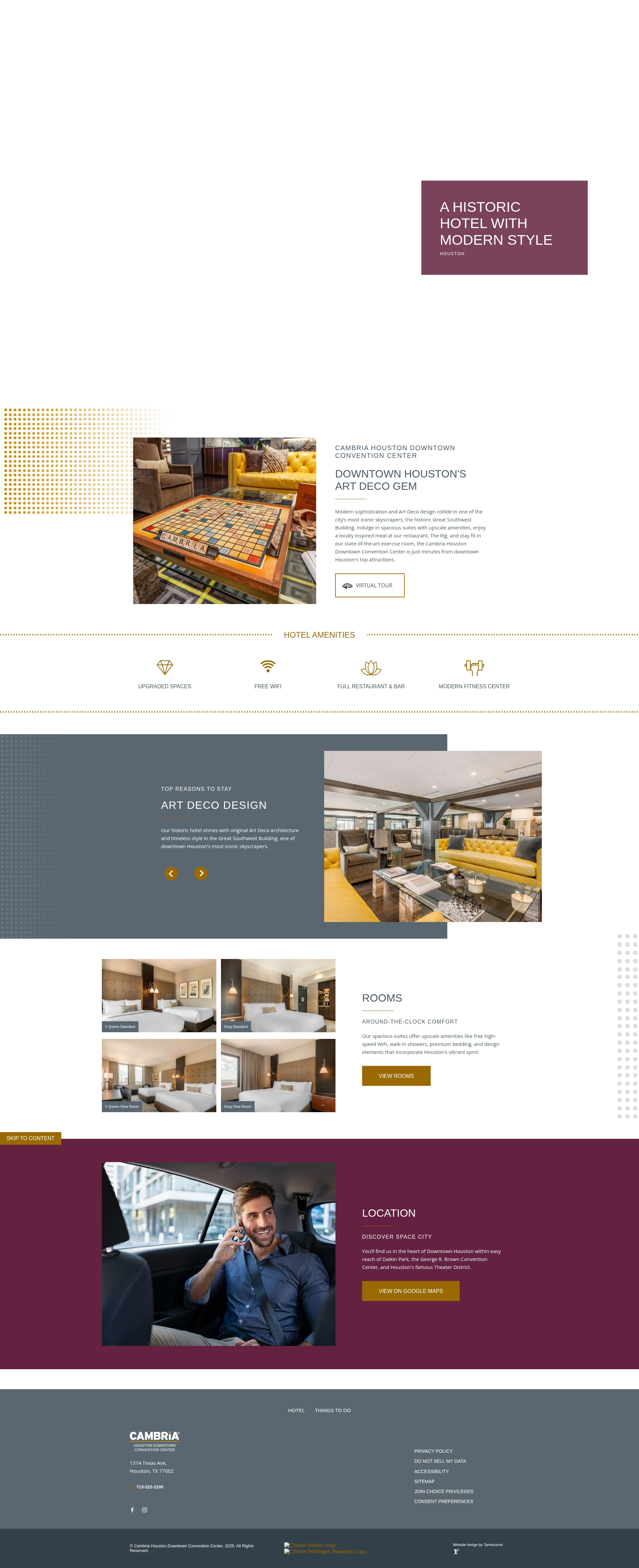 Screenshot of cambriahoustondowntown.com