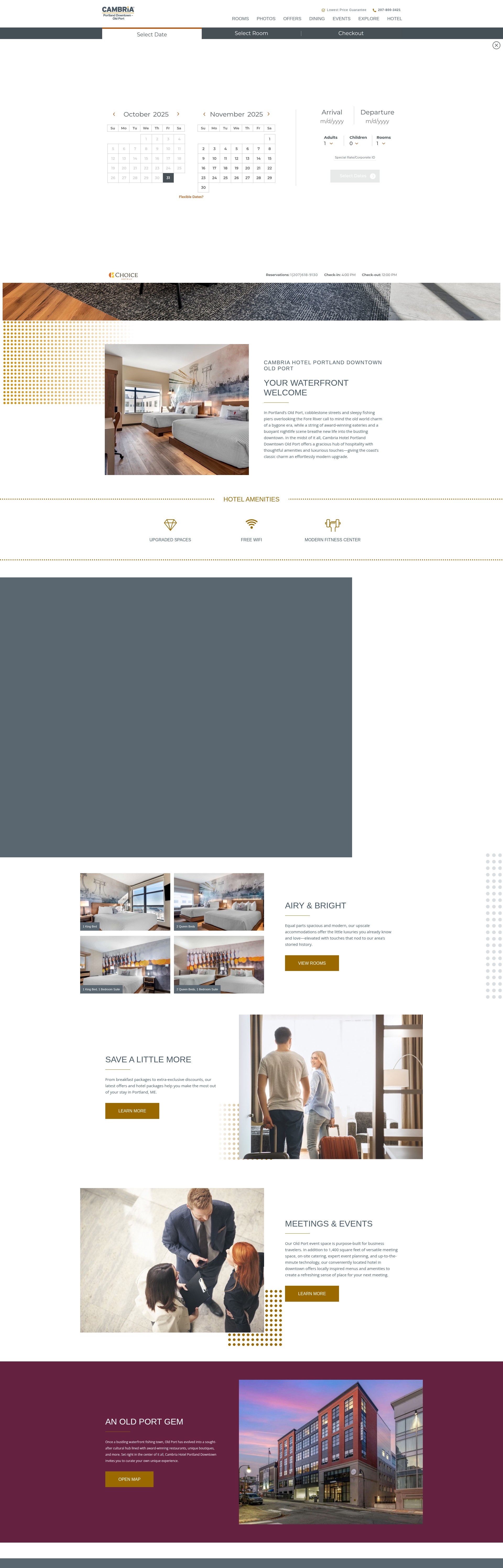 Screenshot of cambriaoldport.com