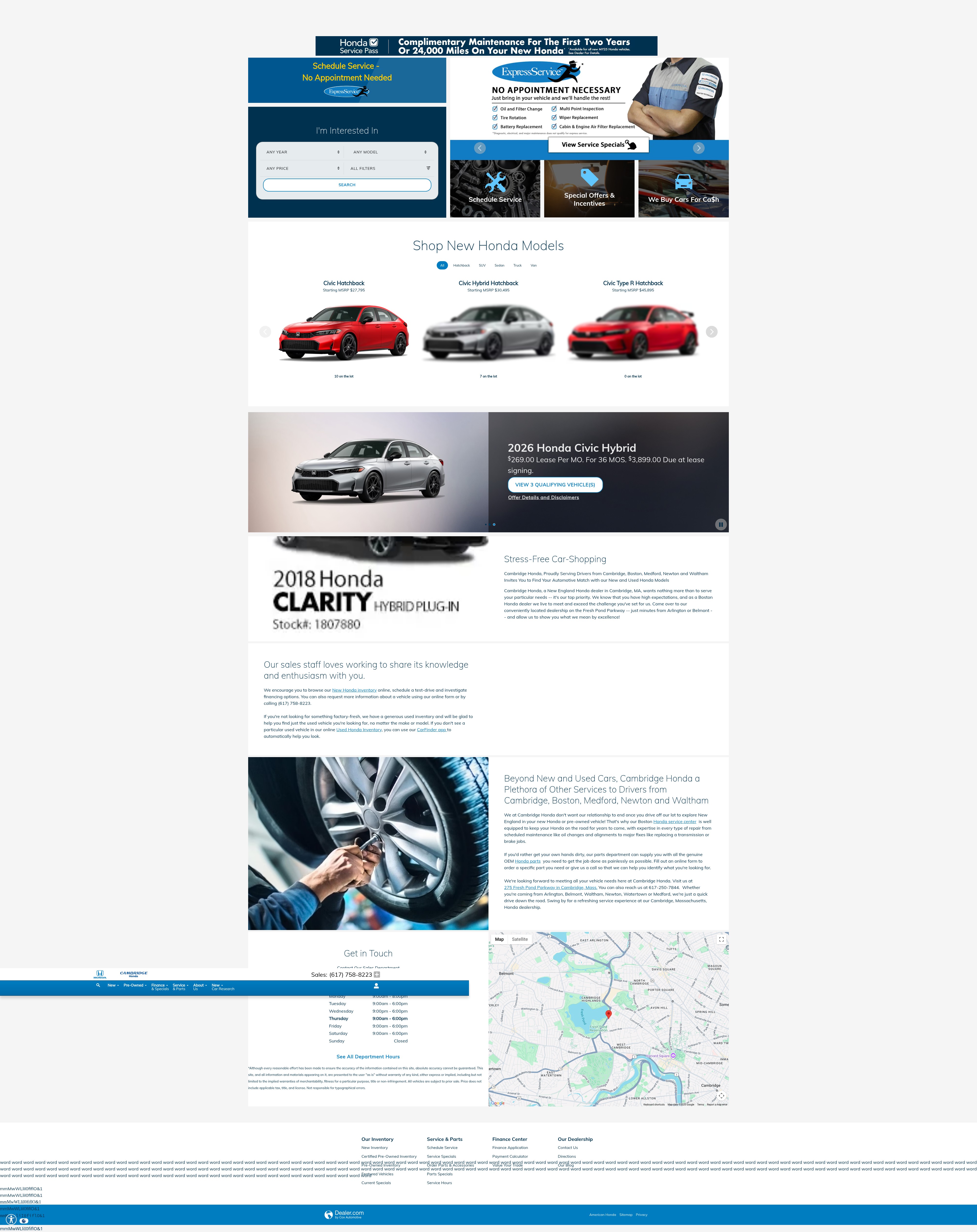 Screenshot of cambridgehonda.com
