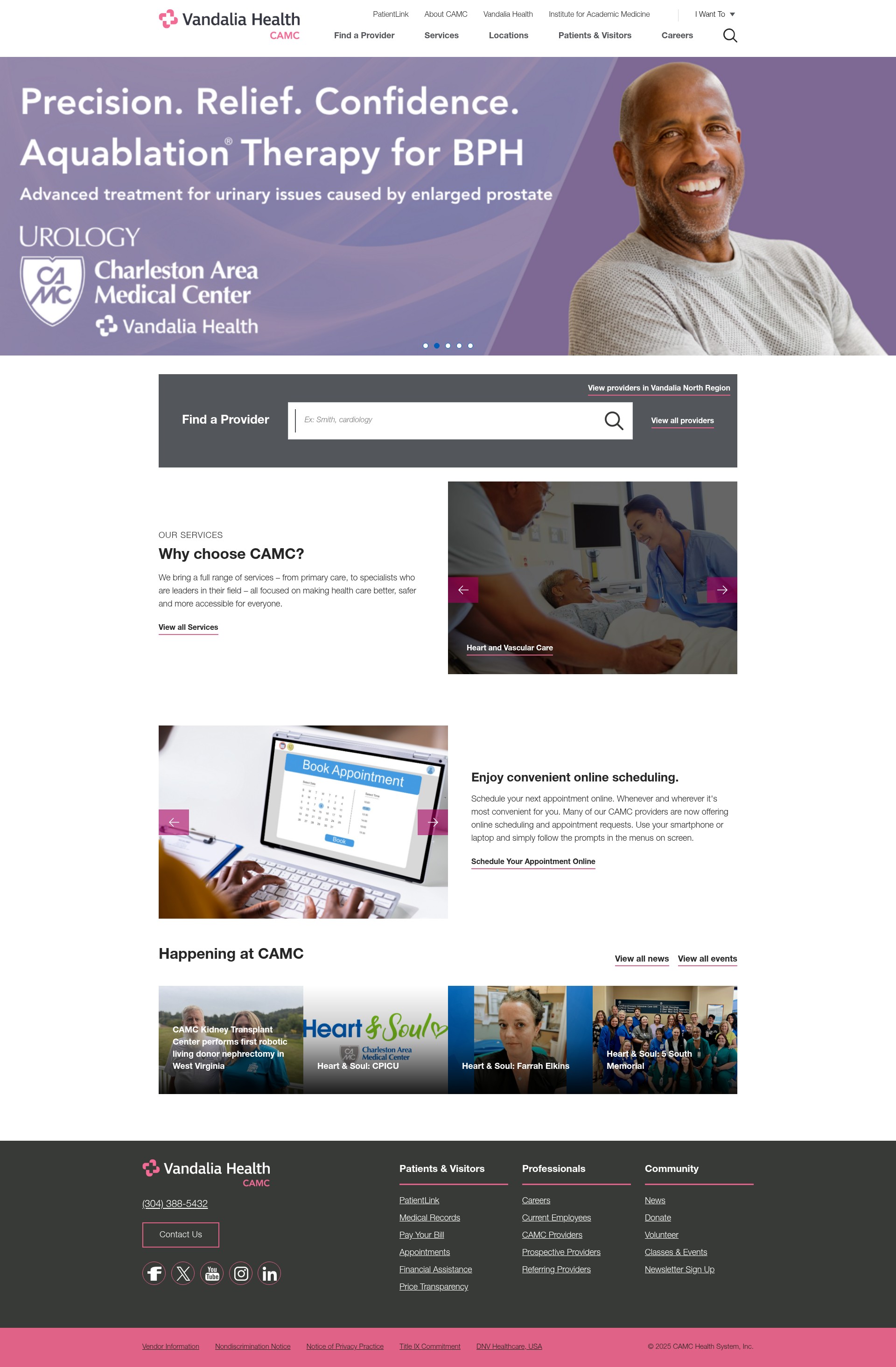 Screenshot of camc.org