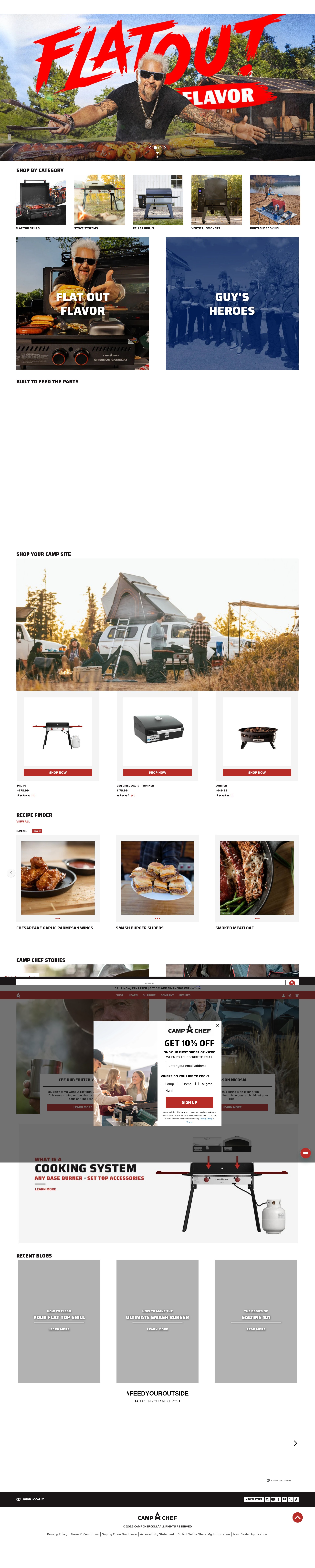 Screenshot of campchef.com