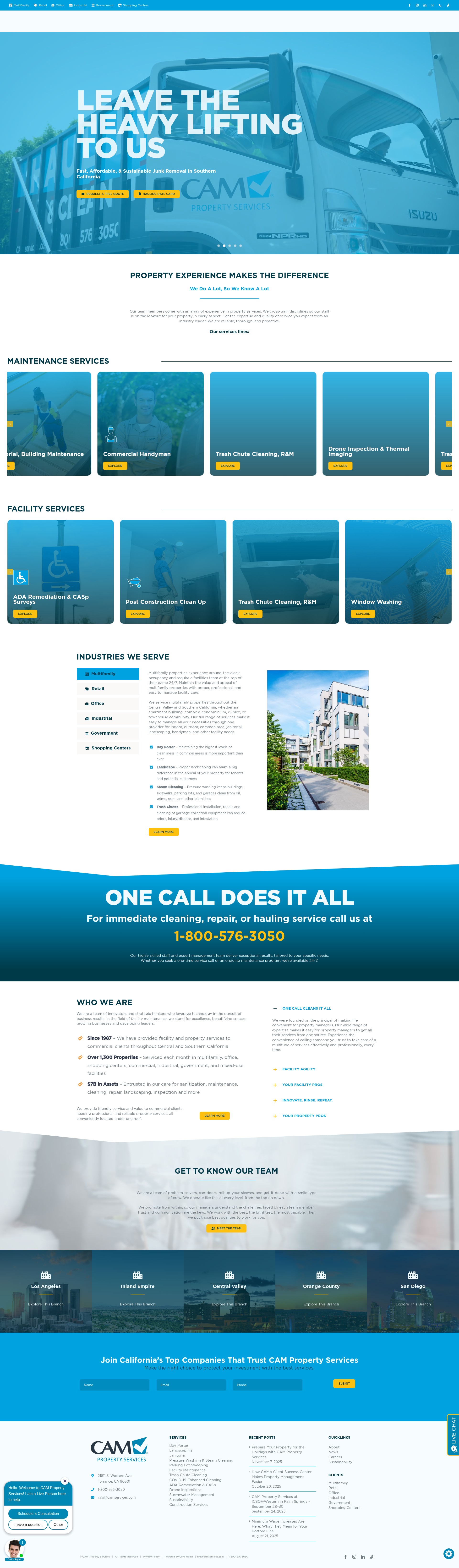 Screenshot of camservices.com