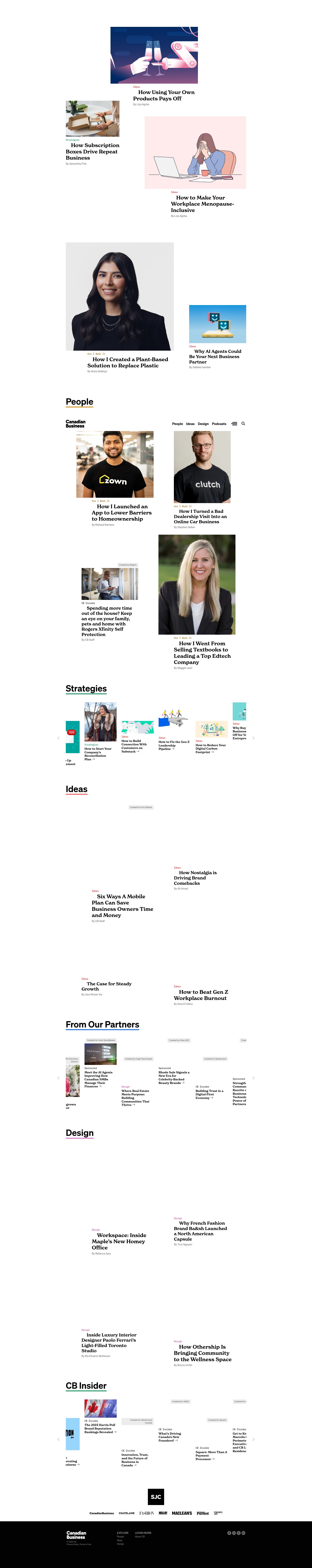 Screenshot of canadianbusiness.com