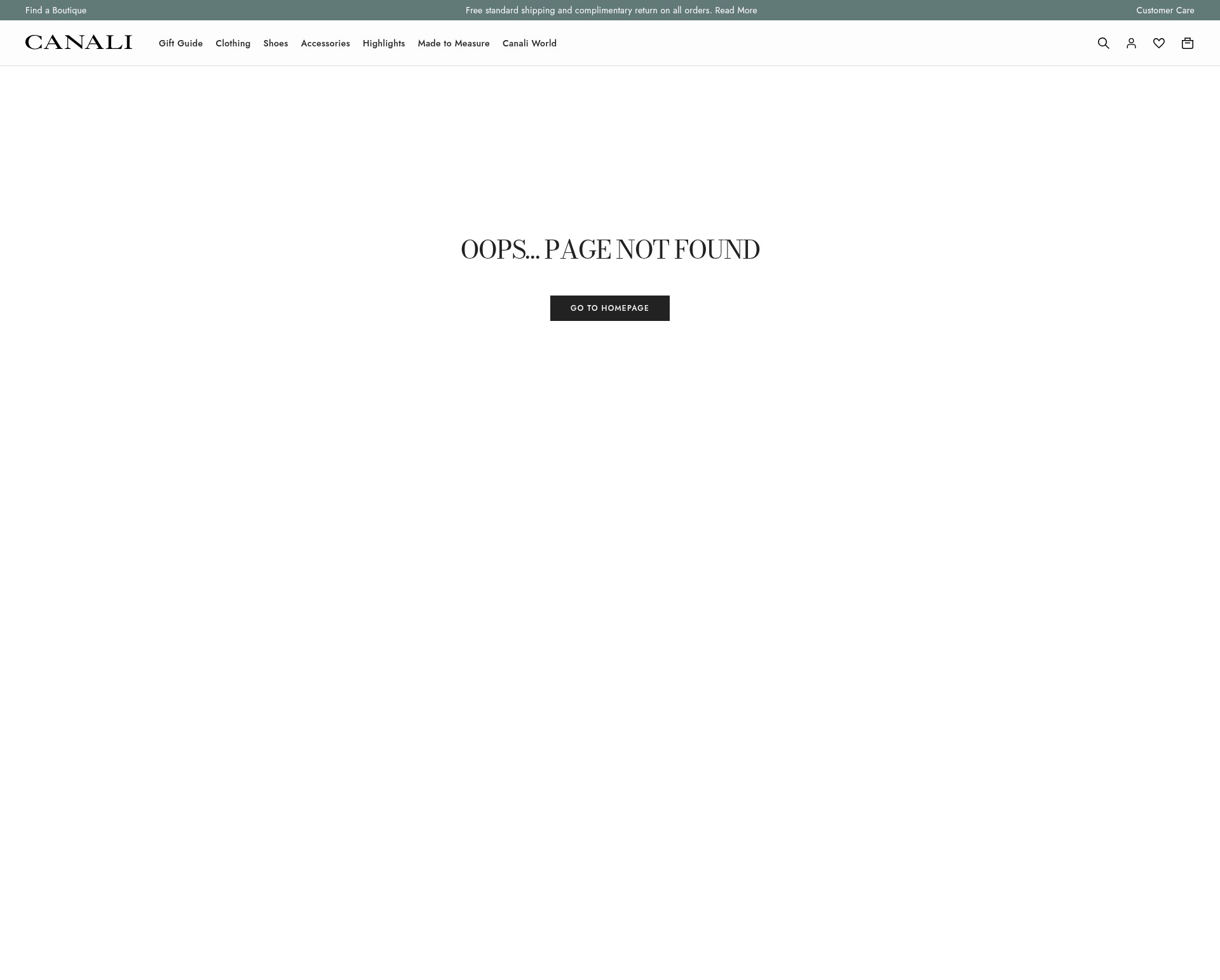 Screenshot of canali.com