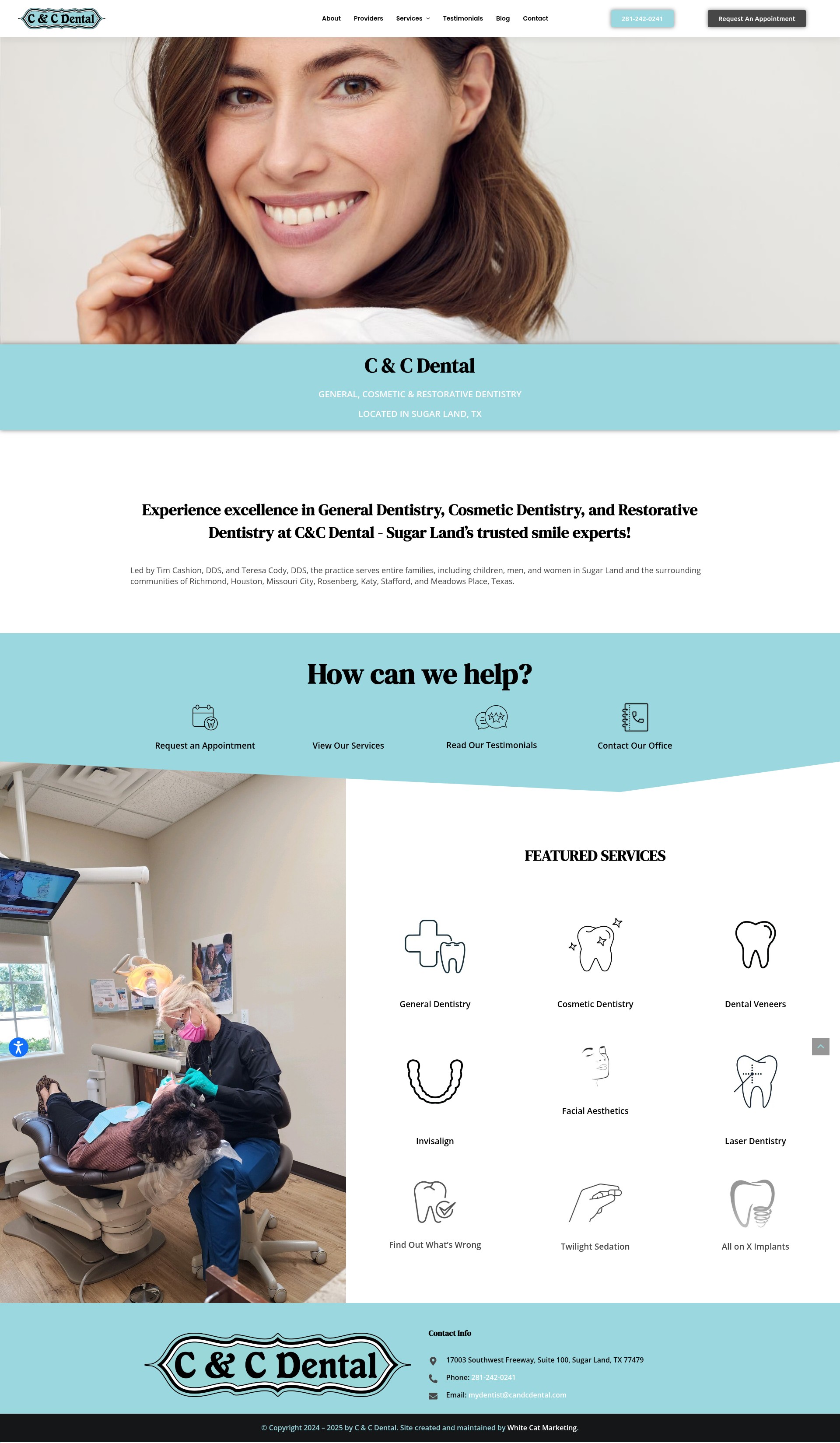 Screenshot of candcdental.com