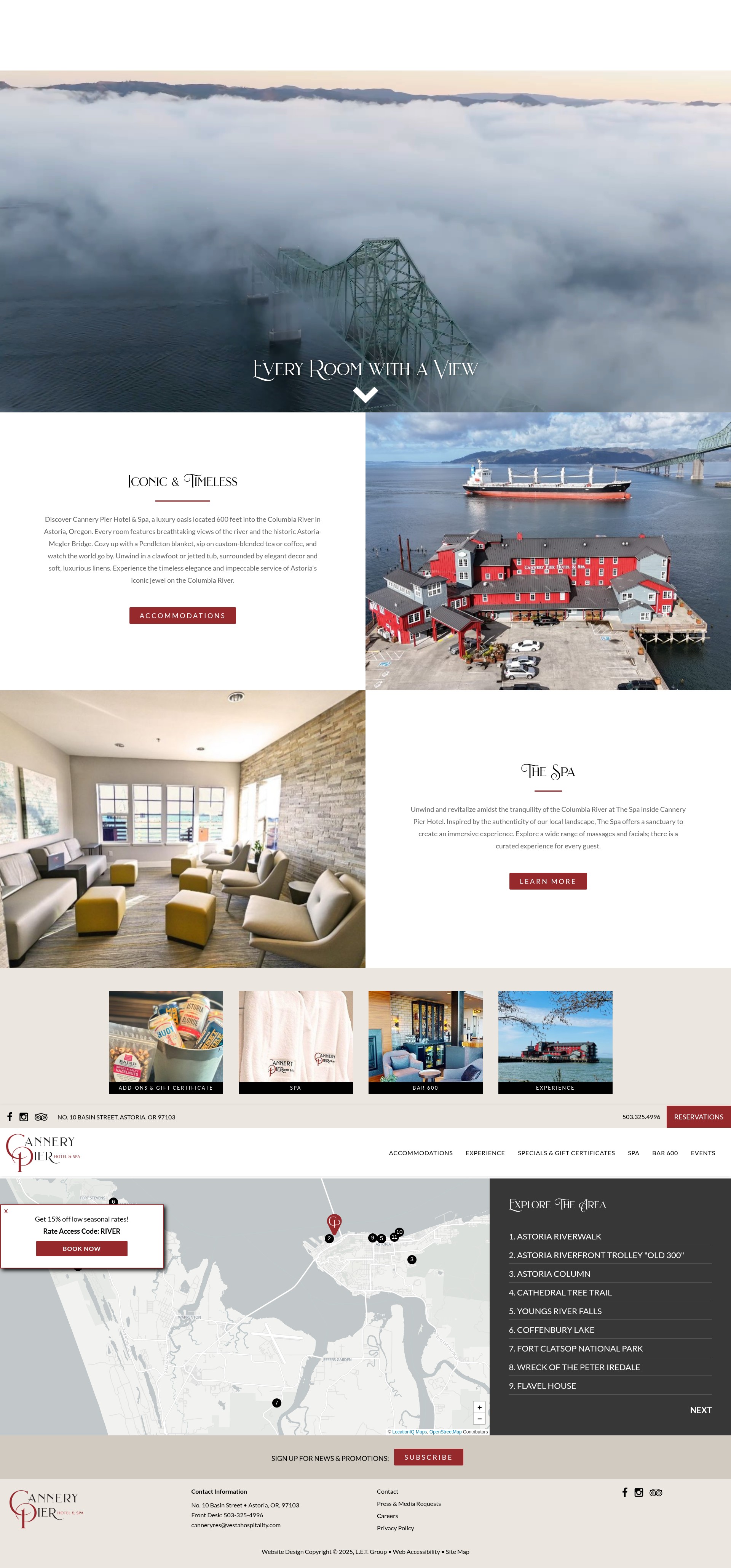 Screenshot of cannerypierhotel.com