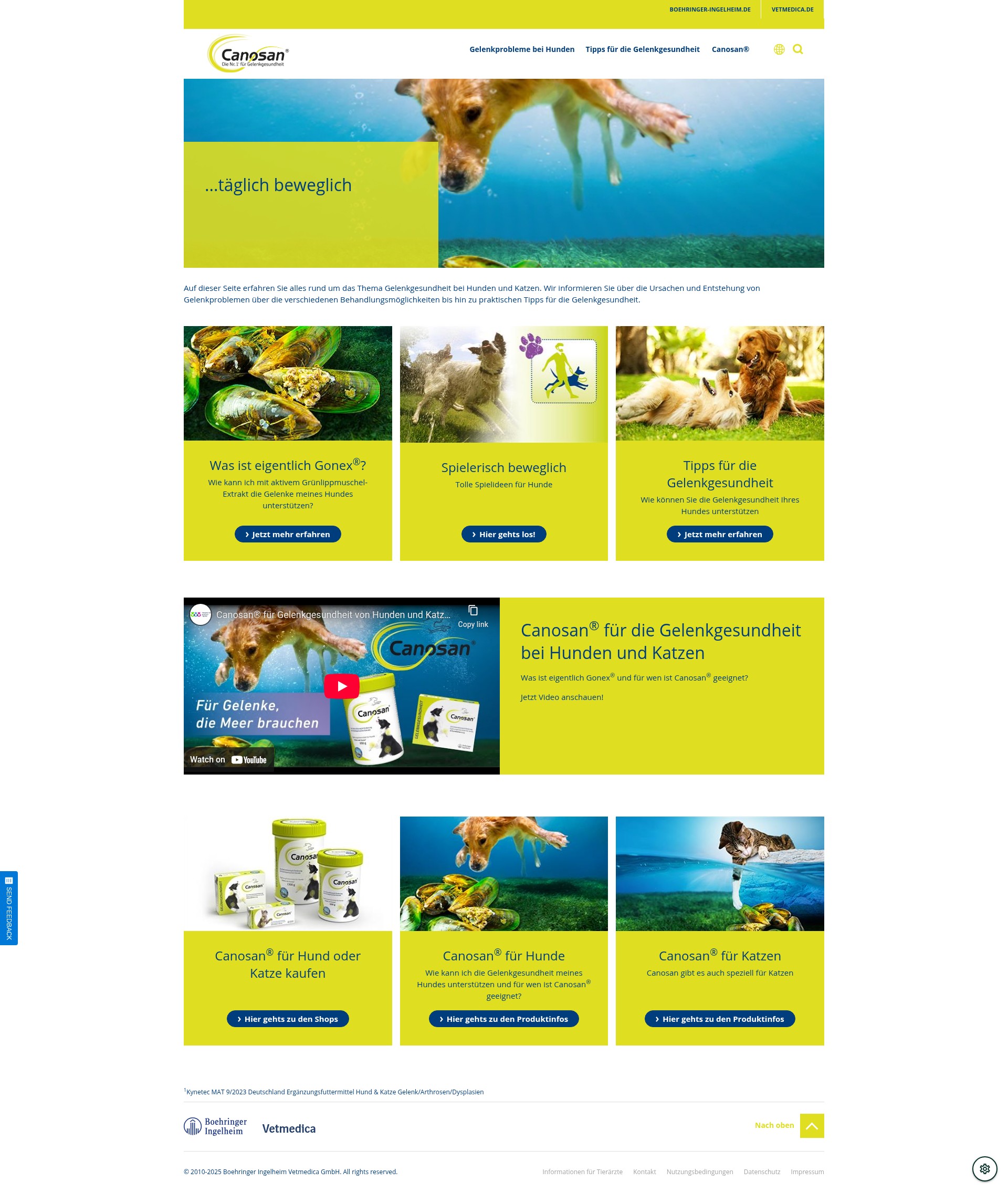 Screenshot of canosan.de