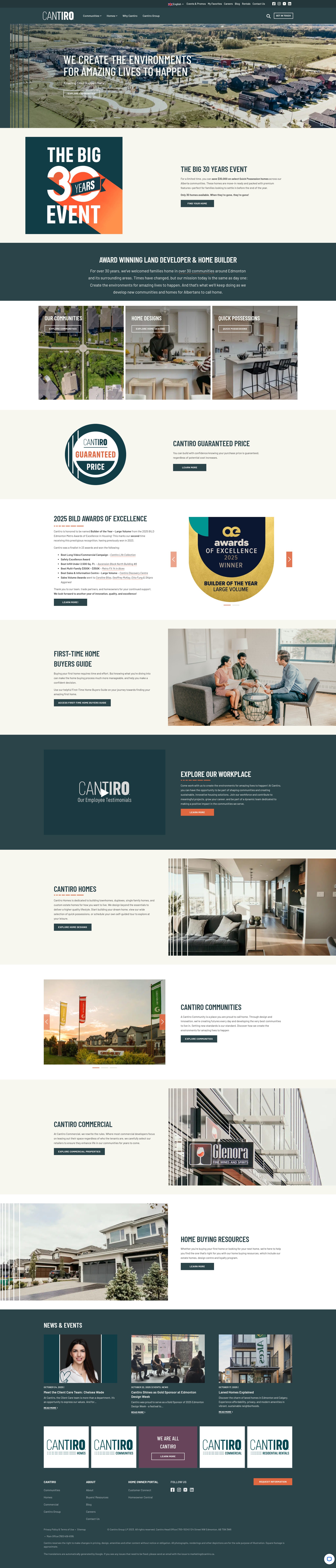 Screenshot of cantiro.ca