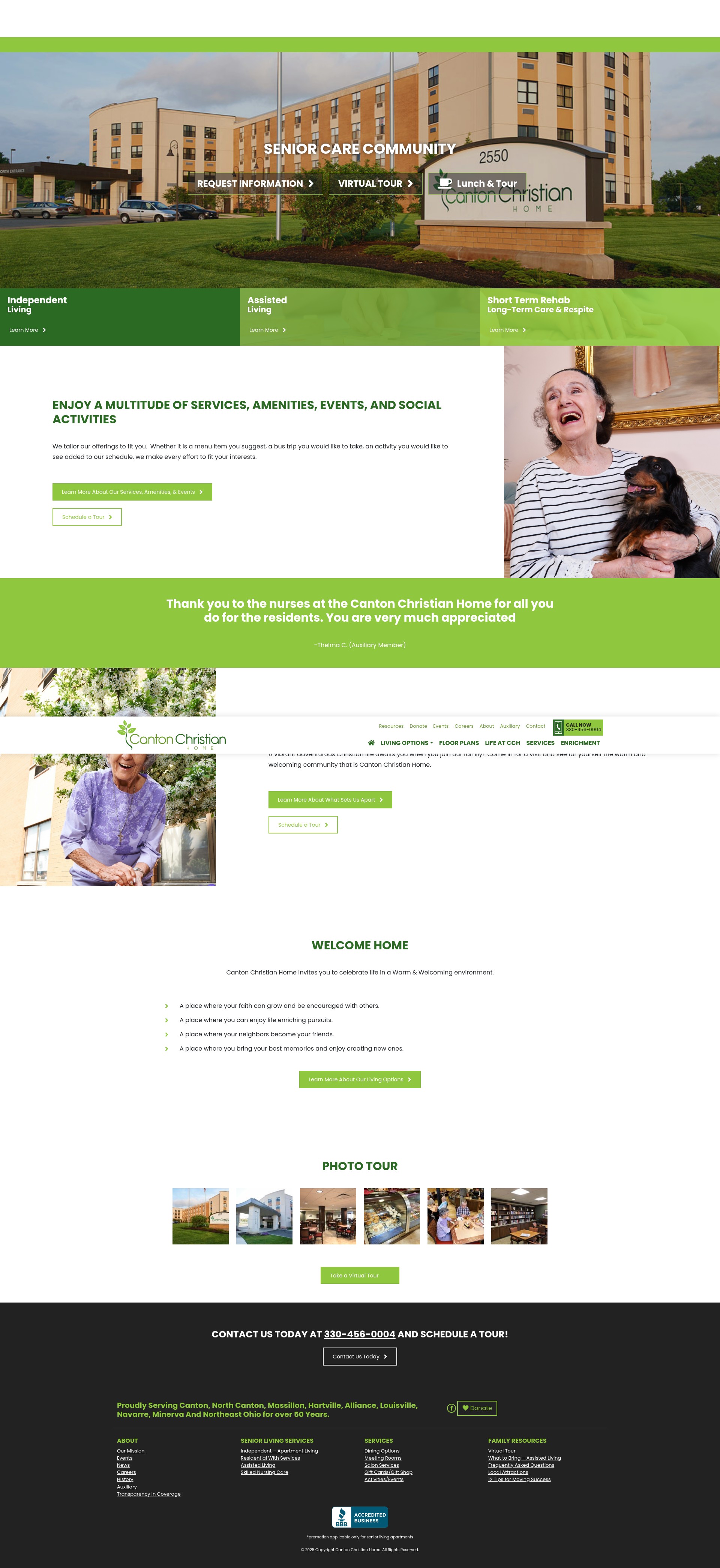 Screenshot of cantonchristianhome.org