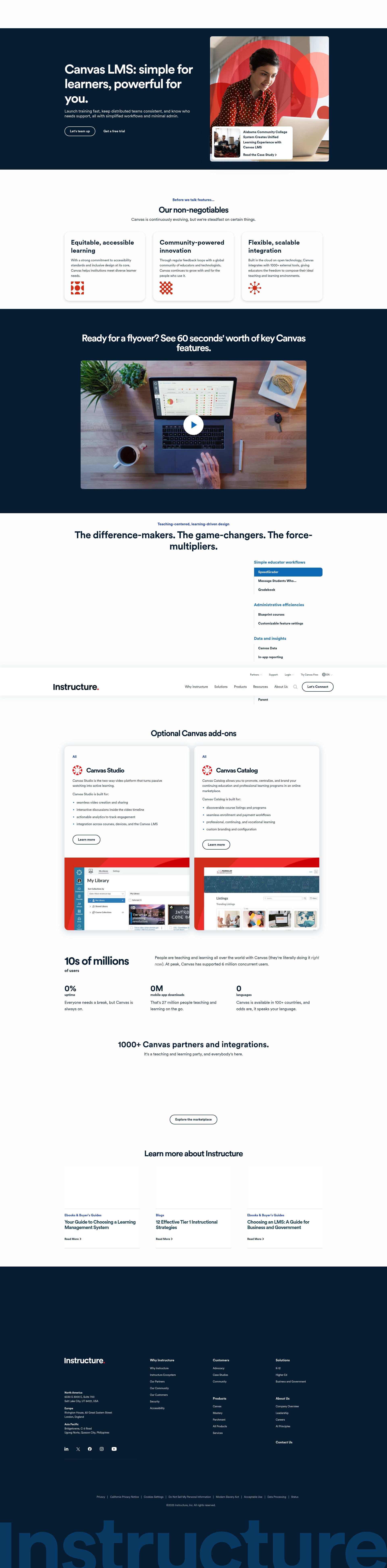 Screenshot of canvas.com