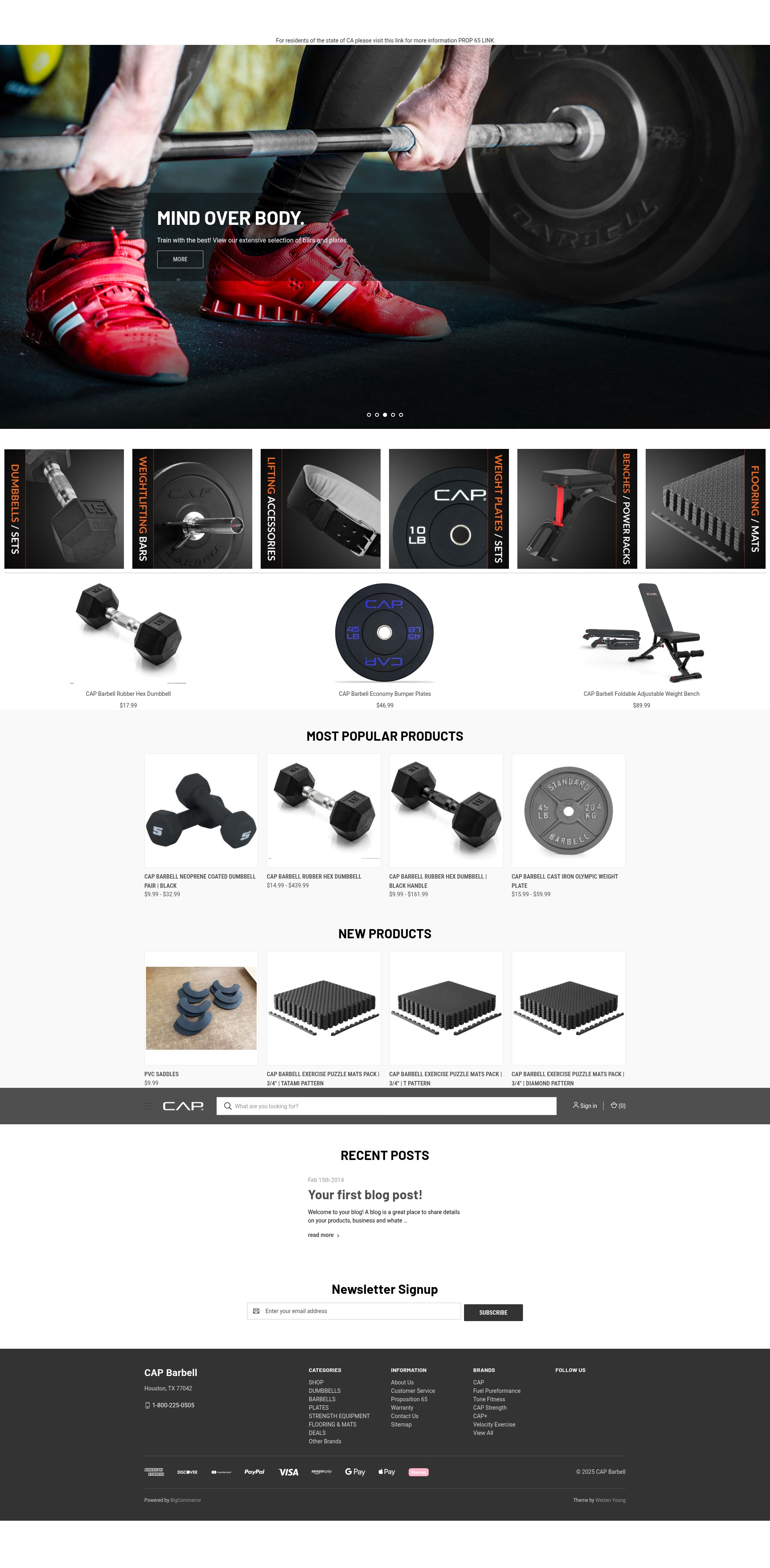 Screenshot of capbarbell.com