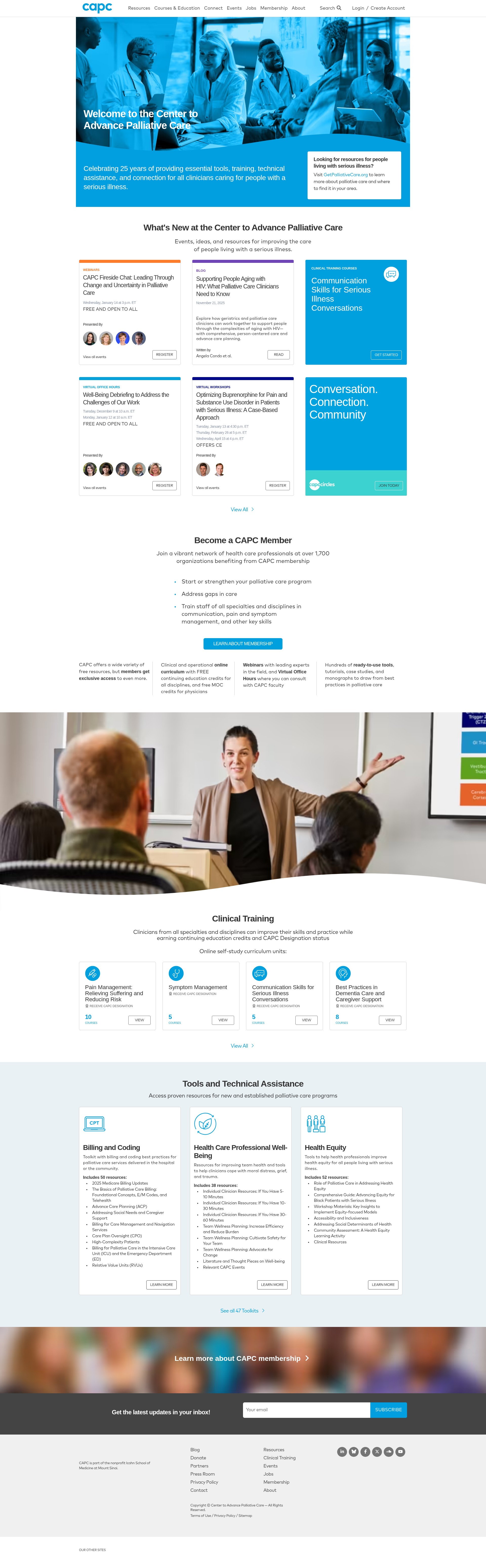 Screenshot of capc.org