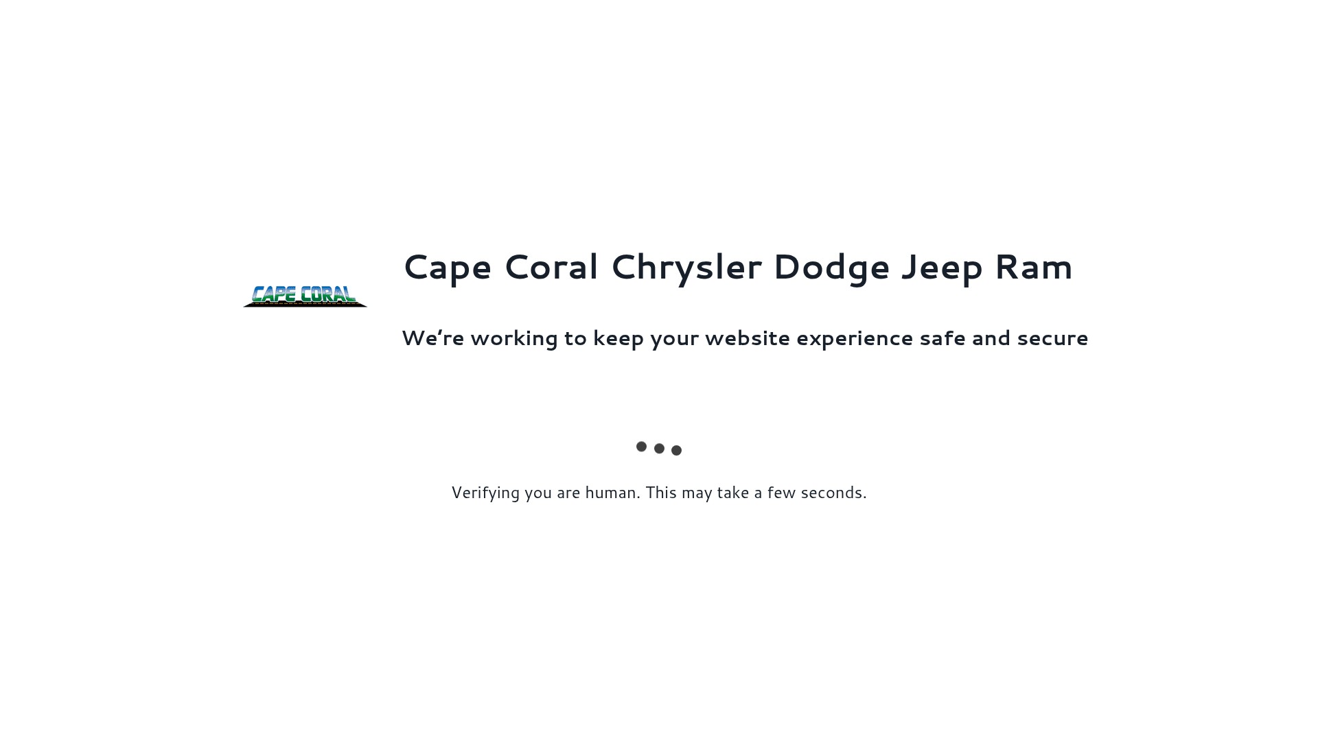 Screenshot of capecoralchryslerdodgejeepram.com