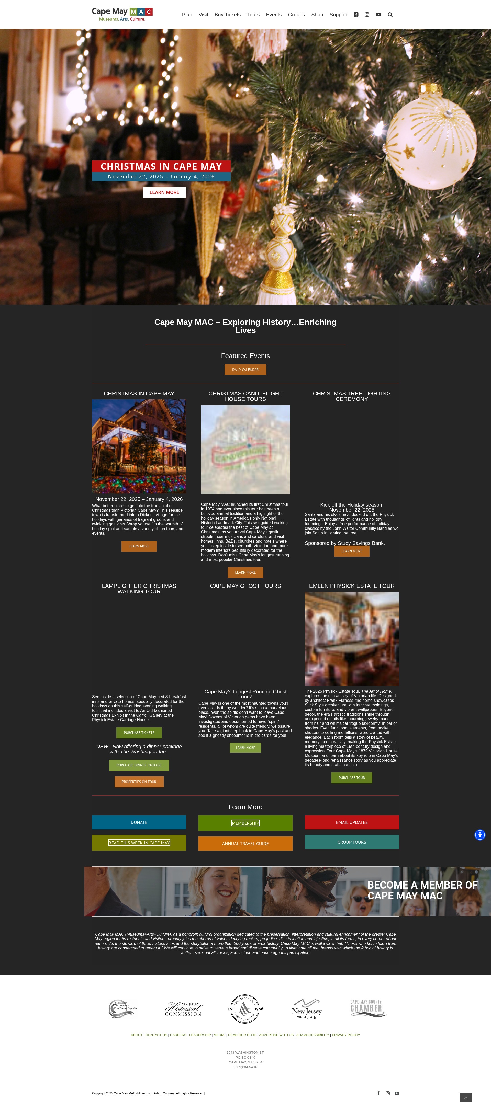 Screenshot of capemaymac.org