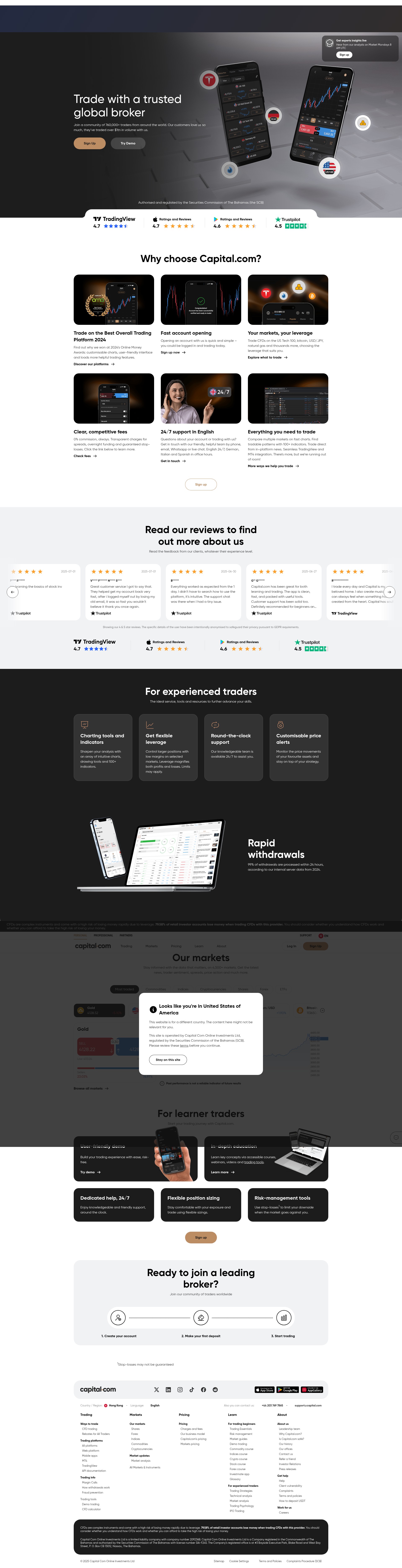 Screenshot of capital.com
