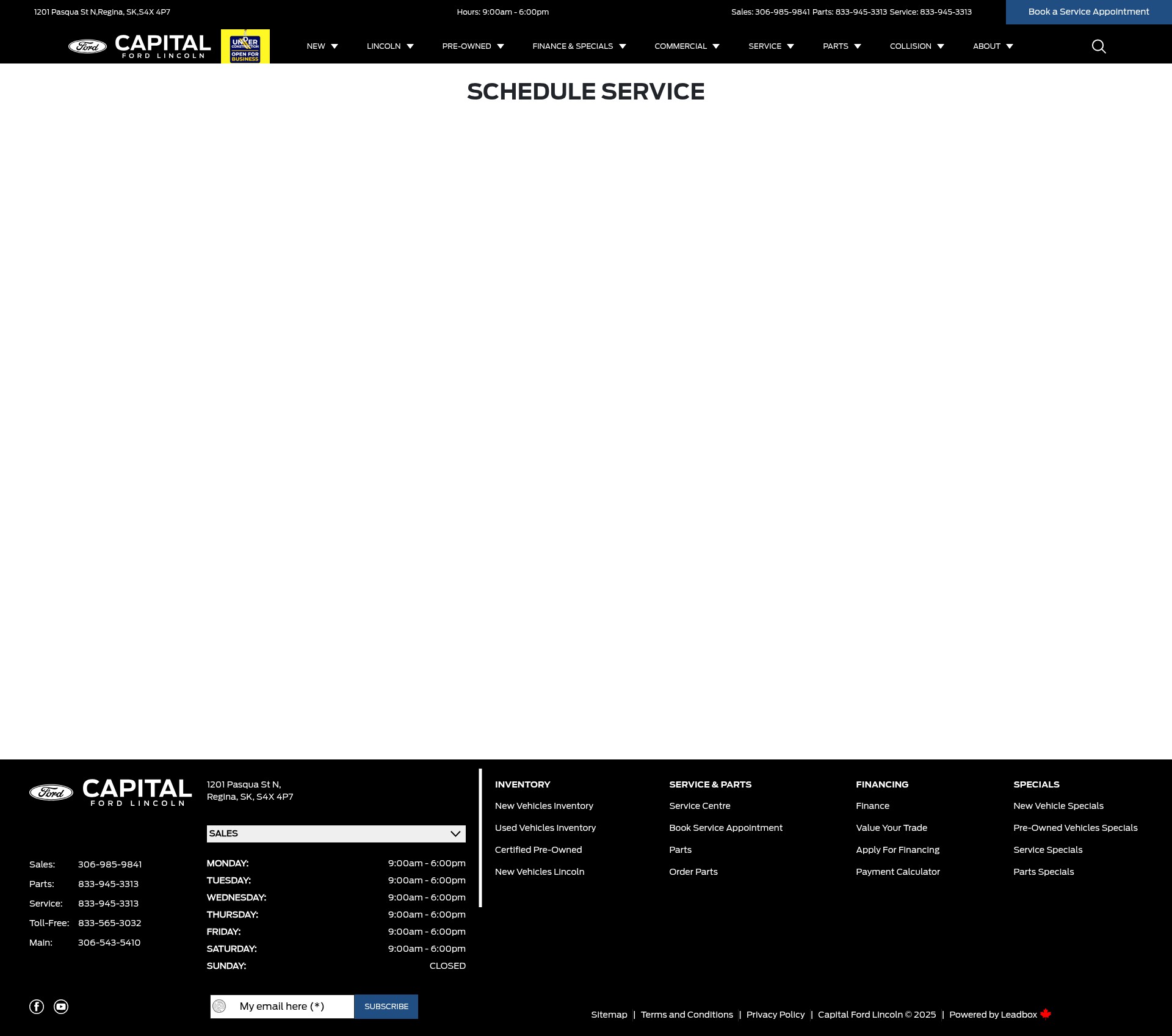 Screenshot of capitalfordlincoln.com