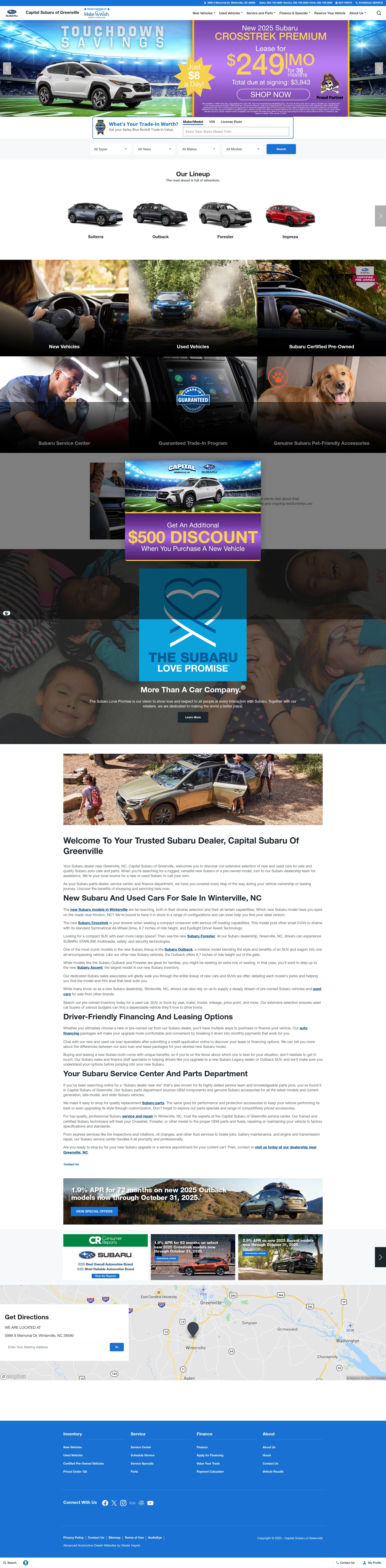 Screenshot of capitalofgreenville.com